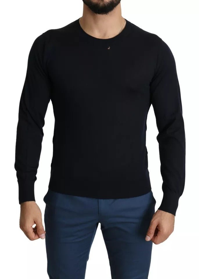 Dolce & Gabbana Black Cashmere Crew Neck Sweatshirt Sweater - RIMODA