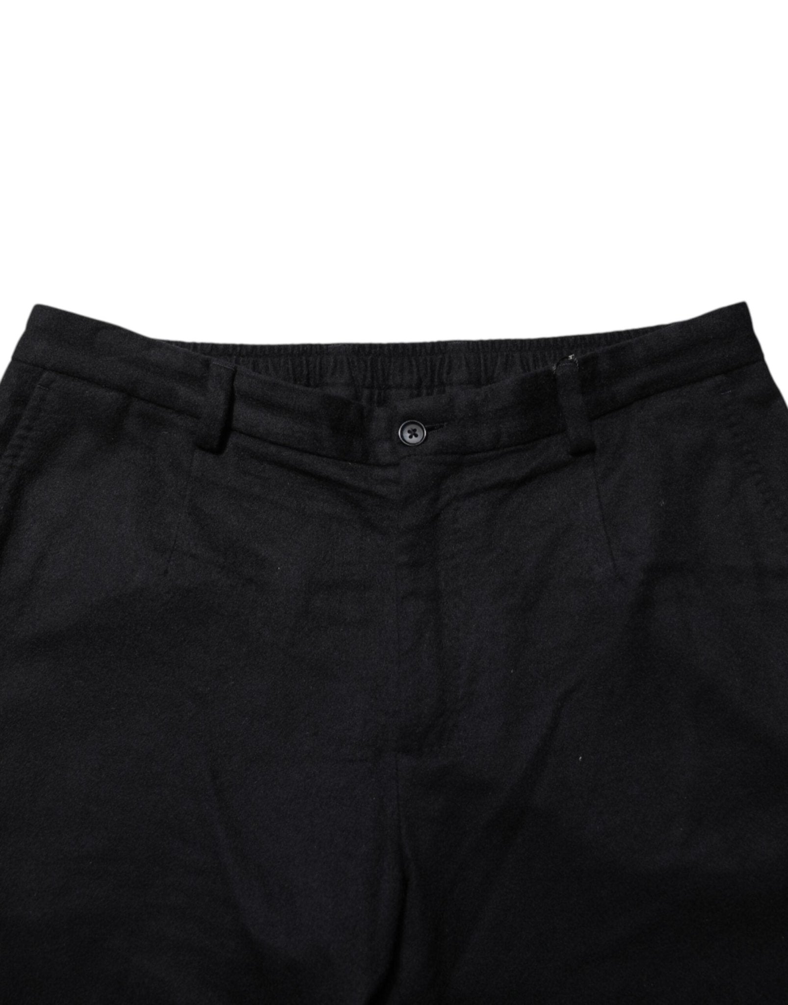 Dolce & Gabbana Black Cashmere Dress Formal Men Trouser Pants - RIMODA