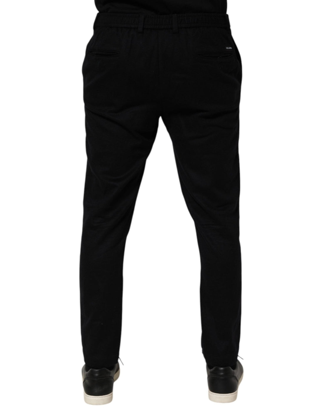 Dolce & Gabbana Black Cashmere Dress Formal Men Trouser Pants - RIMODA