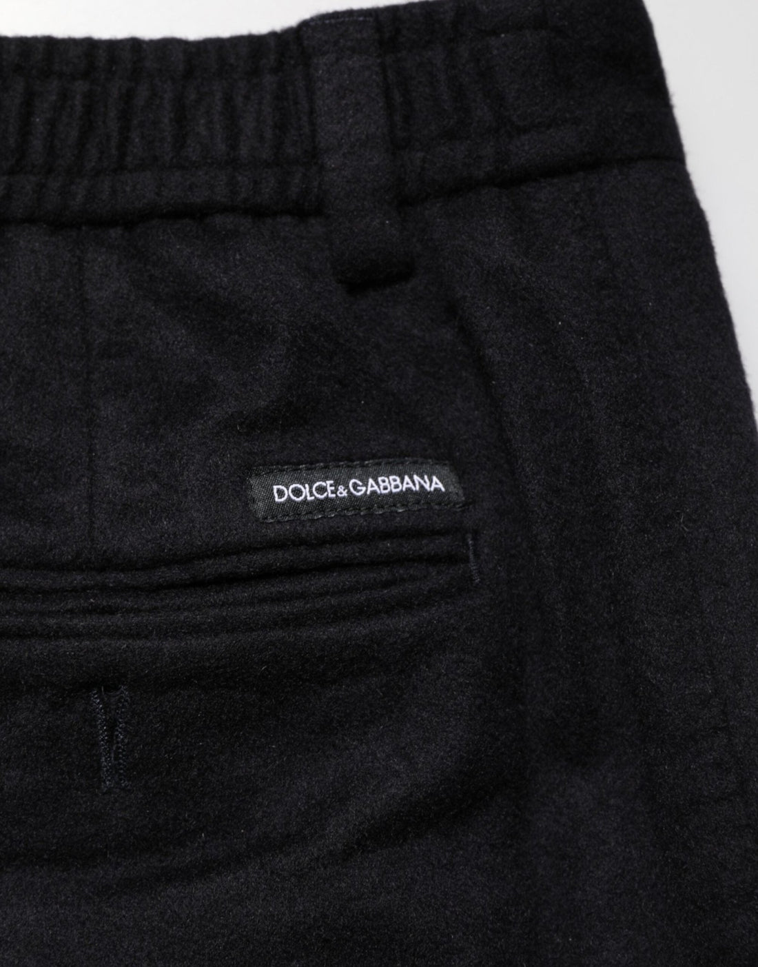 Dolce & Gabbana Black Cashmere Dress Formal Men Trouser Pants - RIMODA