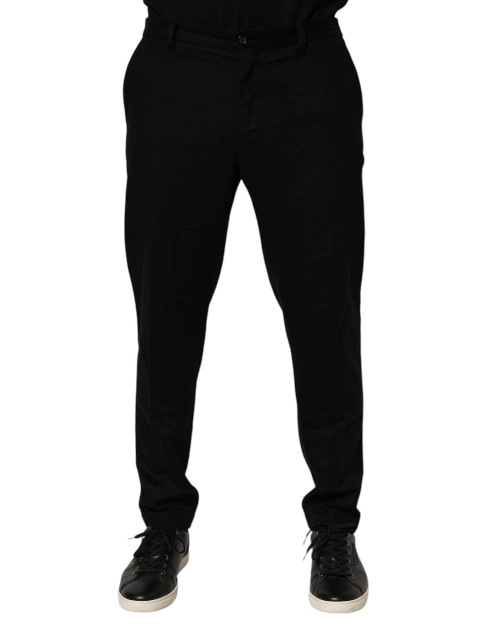 Dolce & Gabbana Black Cashmere Dress Formal Trouser Pants - RIMODA