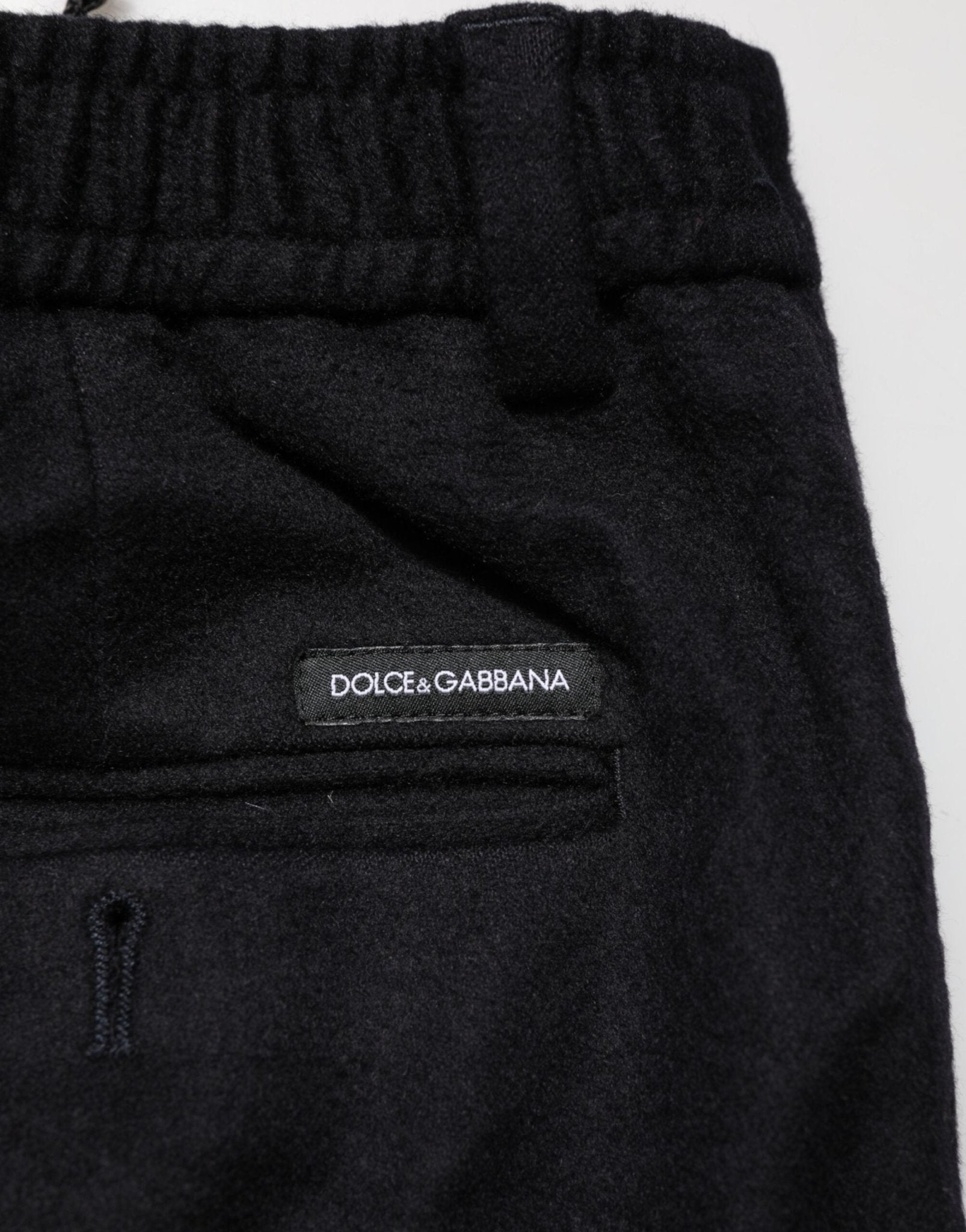 Dolce & Gabbana Black Cashmere Dress Formal Trouser Pants - RIMODA