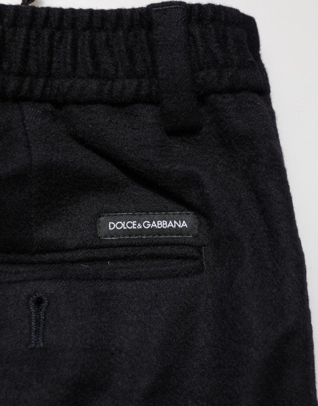 Dolce & Gabbana Black Cashmere Dress Formal Trouser Pants - RIMODA