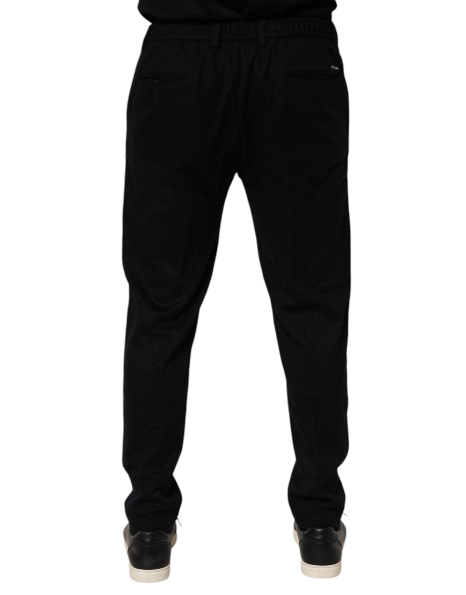 Dolce & Gabbana Black Cashmere Dress Formal Trouser Pants - RIMODA