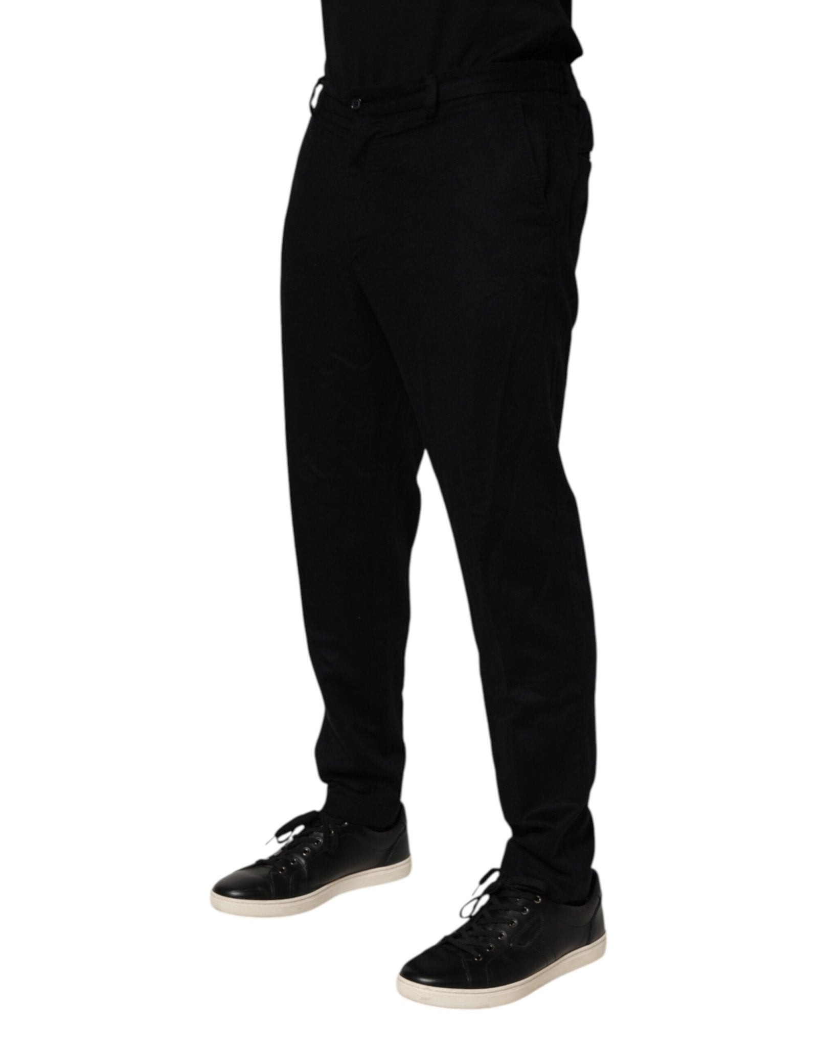 Dolce & Gabbana Black Cashmere Dress Formal Trouser Pants - RIMODA