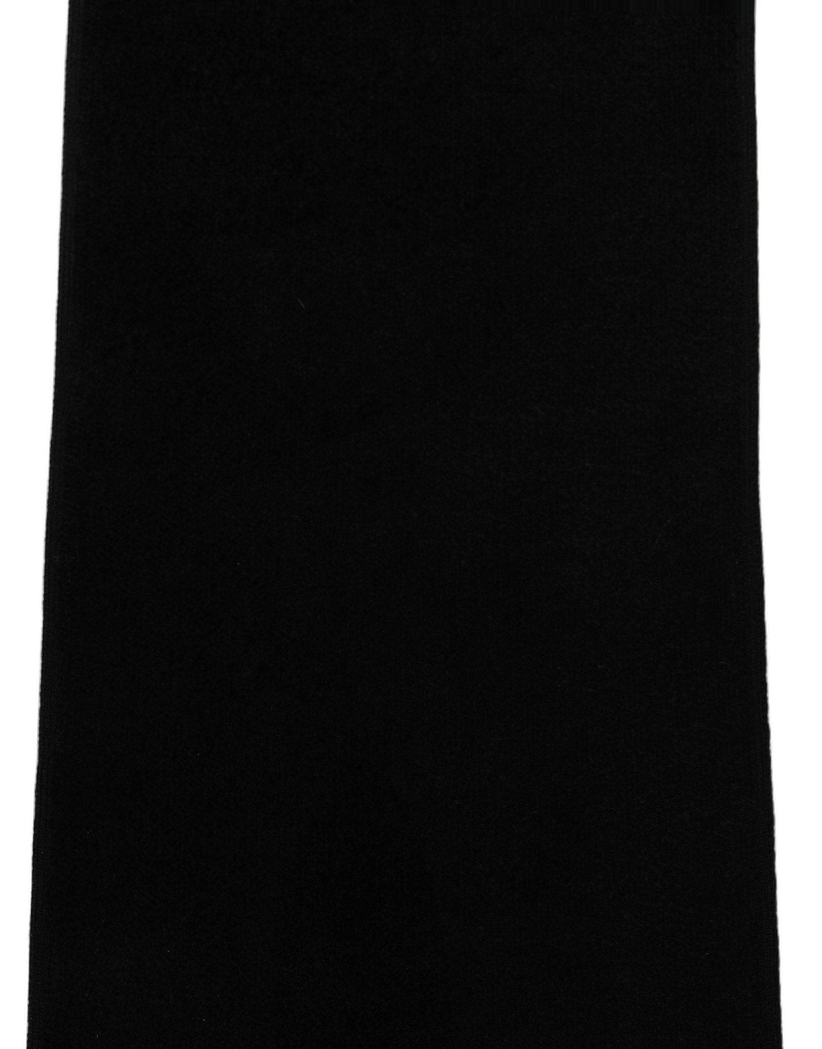 Dolce & Gabbana Black Cashmere Knitted Ribbed Shawl Scarf - RIMODA