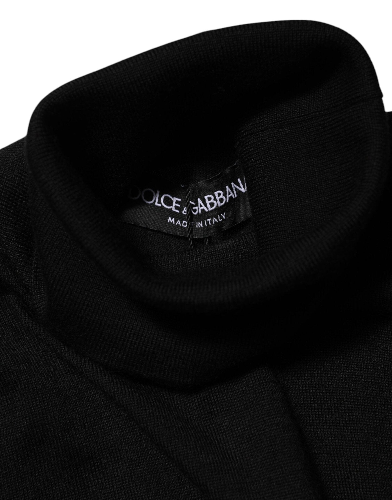 Dolce & Gabbana Black Cashmere Turtleneck Pullover Sweater - RIMODA