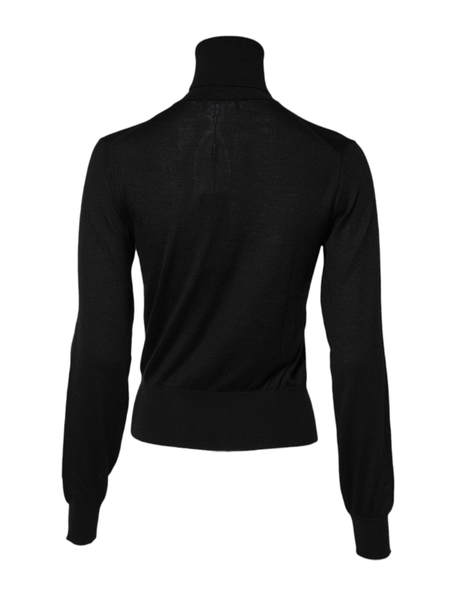 Dolce & Gabbana Black Cashmere Turtleneck Pullover Sweater - RIMODA