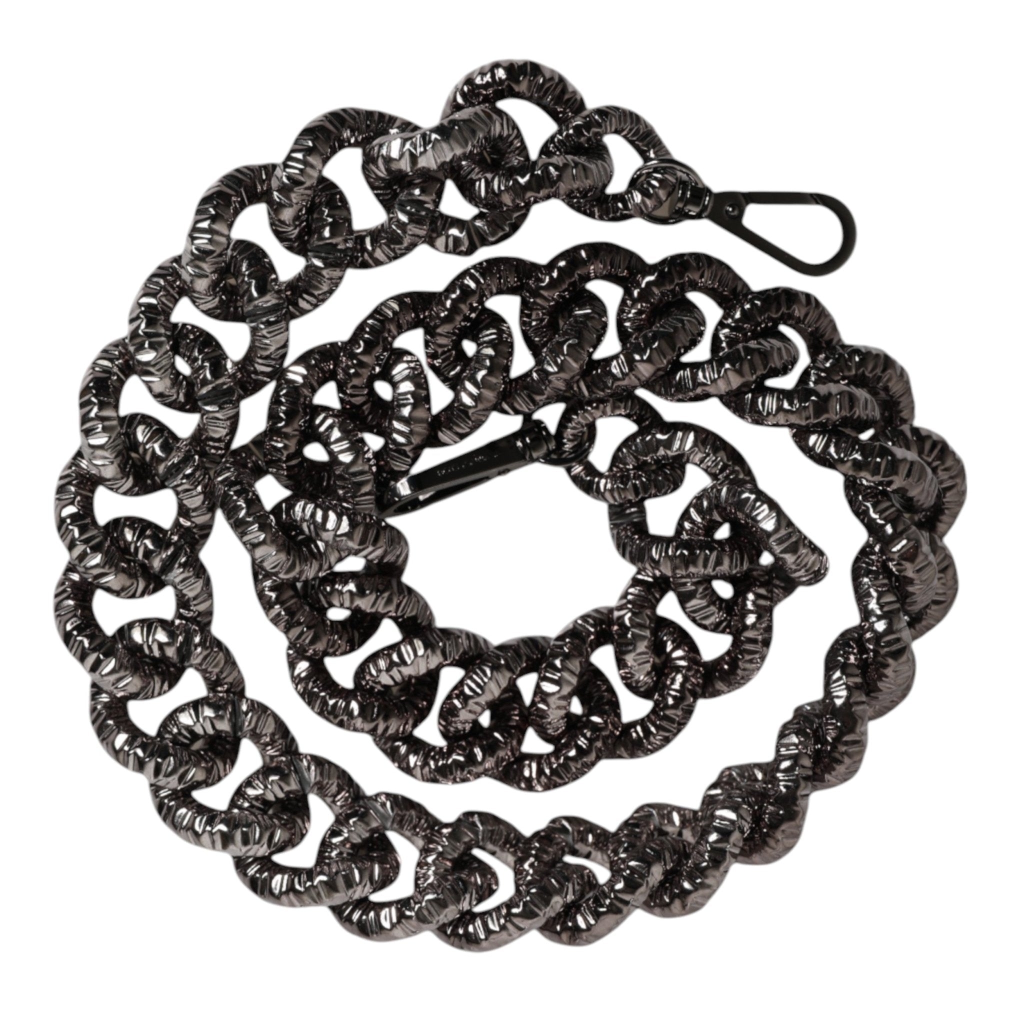 Dolce & Gabbana Black Chain Logo Engraved Bag Shoulder Strap - RIMODA