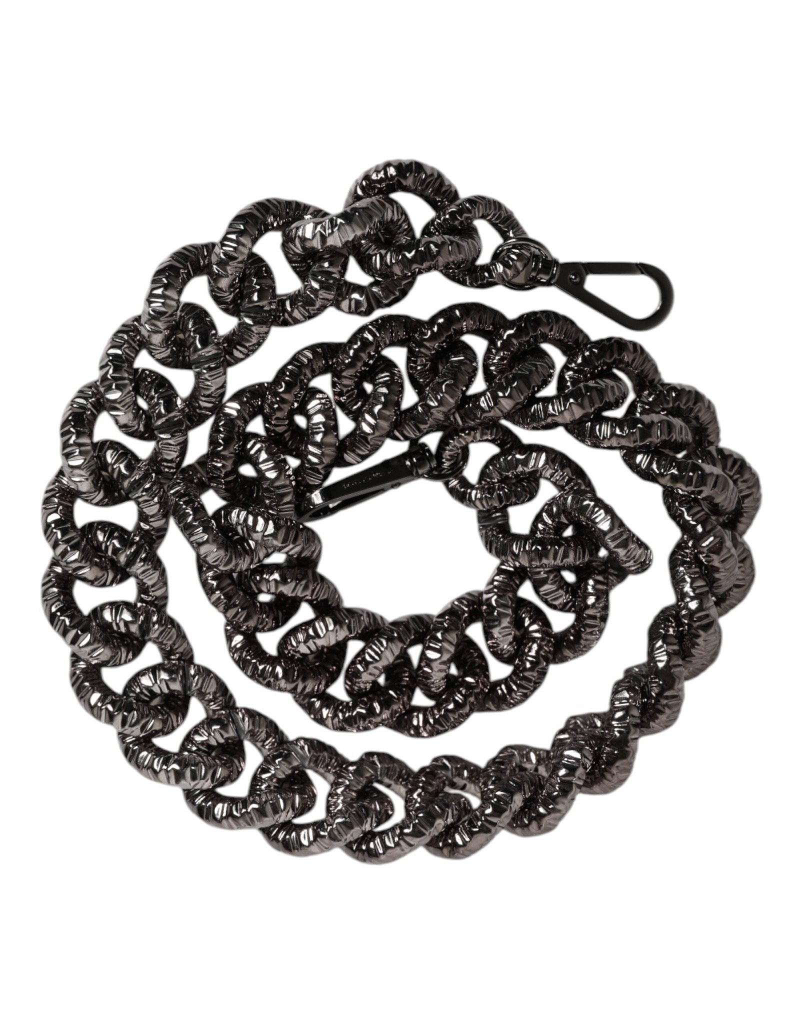 Dolce & Gabbana Black Chain Logo Engraved Bag Shoulder Strap - RIMODA