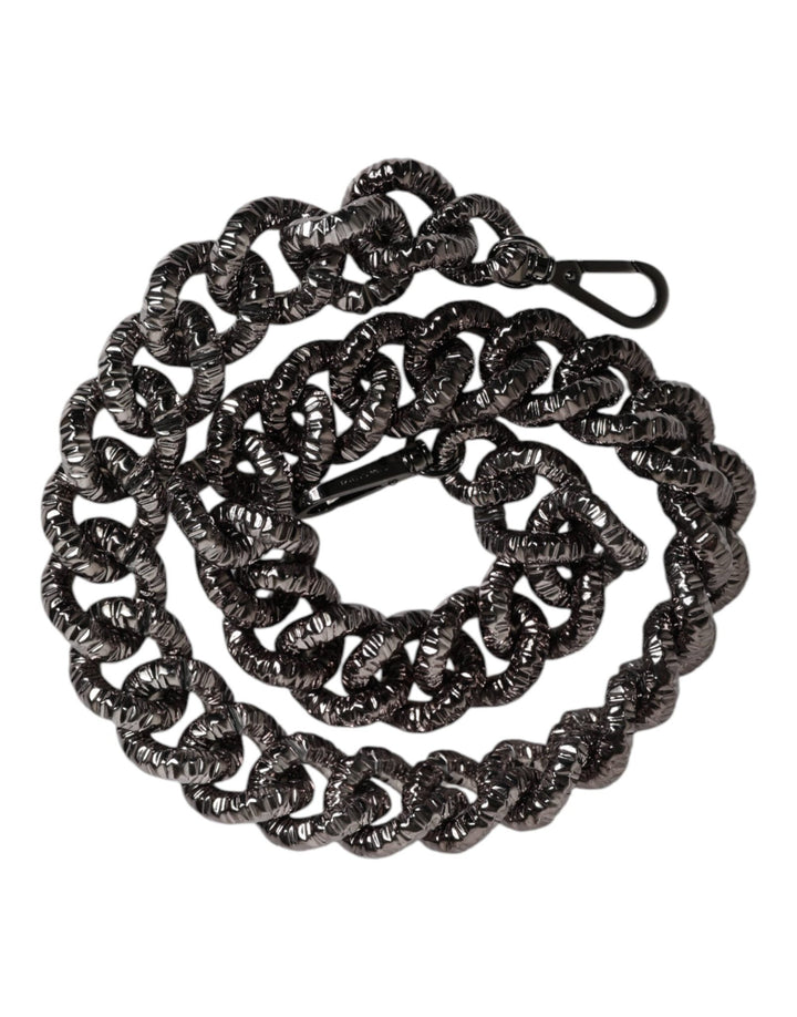 Dolce & Gabbana Black Chain Logo Engraved Bag Shoulder Strap - RIMODA