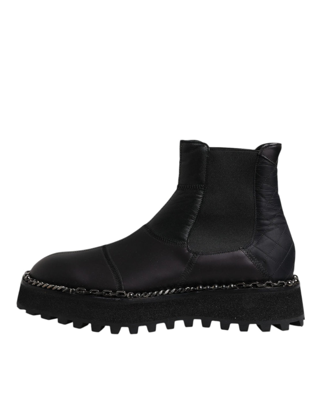 Dolce & Gabbana Black Chelsea Boots Leather Slip On Shoes - RIMODA