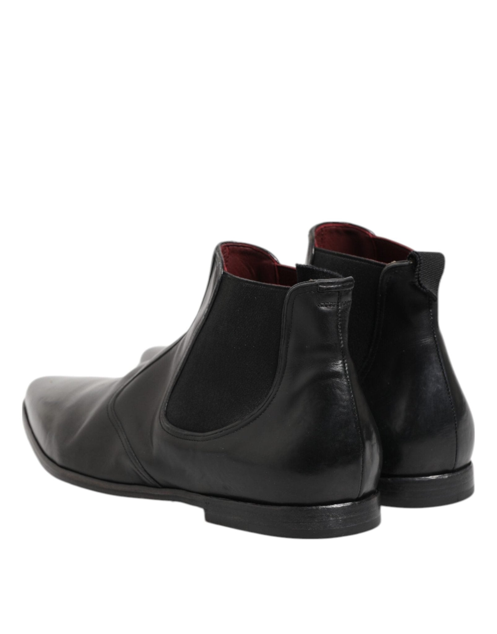 Dolce & Gabbana Black Chelsea Slip On Men Ankle Boots Shoes - RIMODA