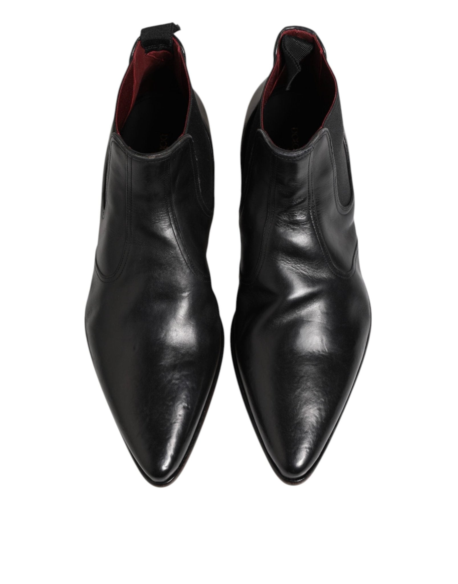 Dolce & Gabbana Black Chelsea Slip On Men Ankle Boots Shoes - RIMODA