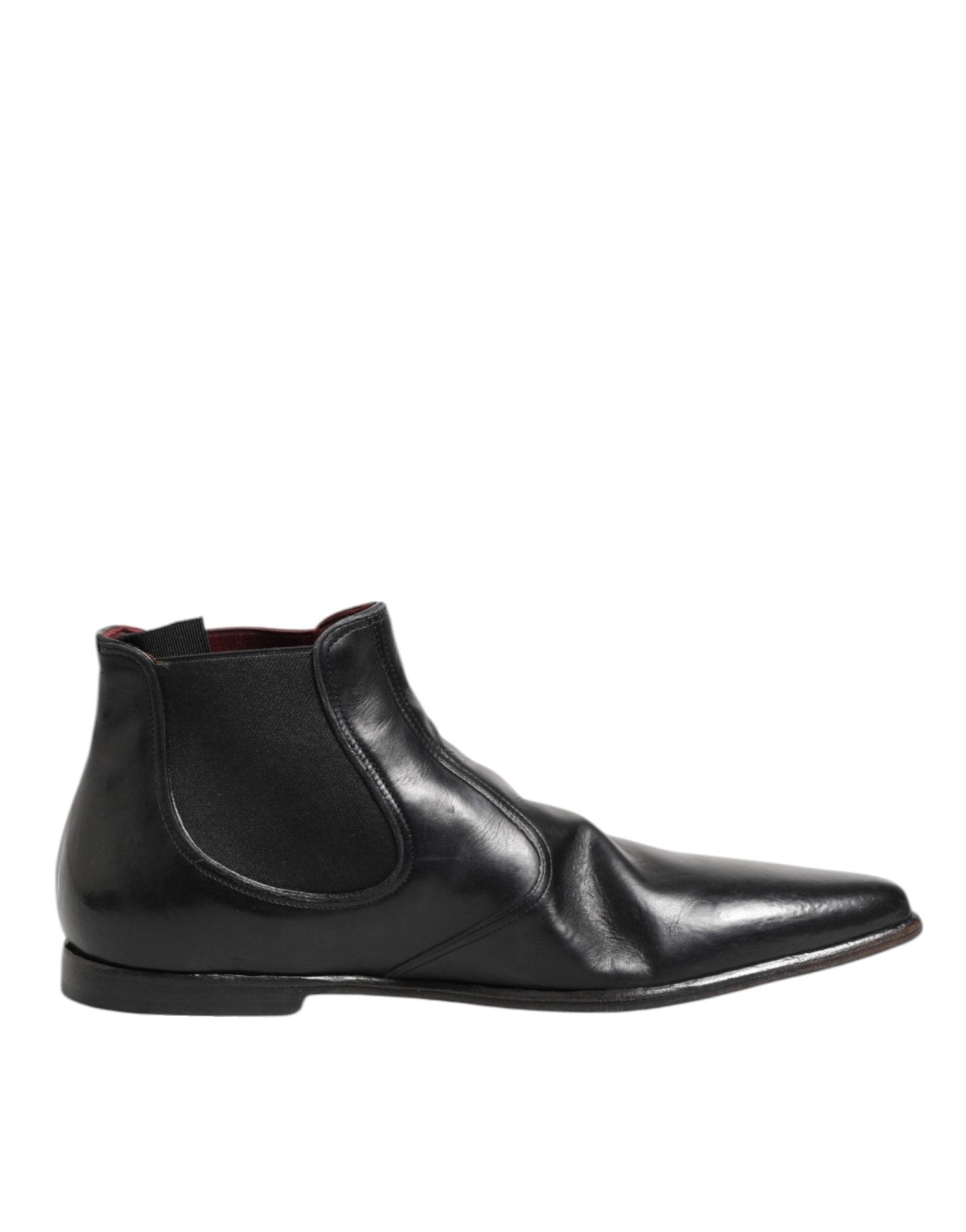 Dolce & Gabbana Black Chelsea Slip On Men Ankle Boots Shoes - RIMODA