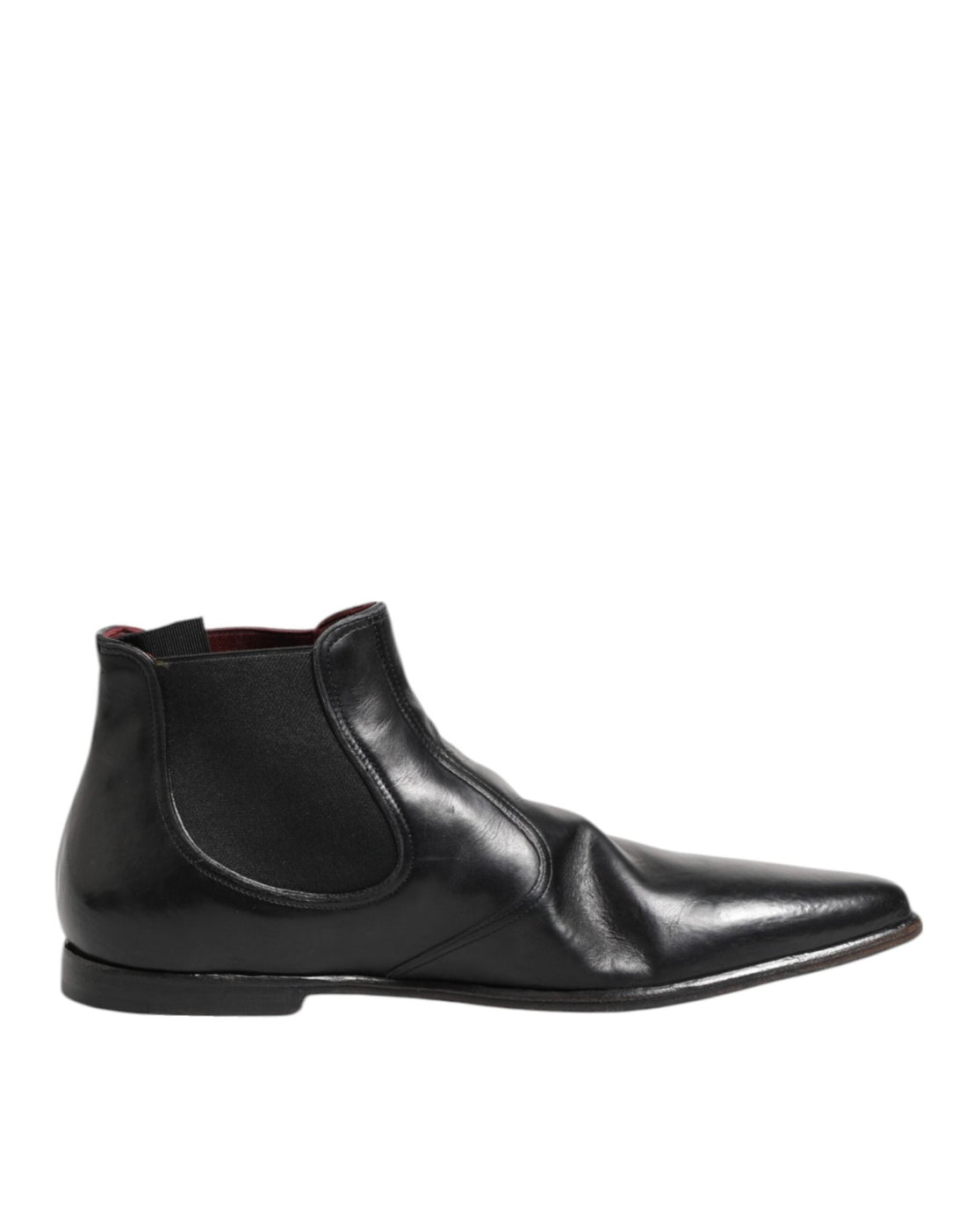 Dolce & Gabbana Black Chelsea Slip On Men Ankle Boots Shoes - RIMODA
