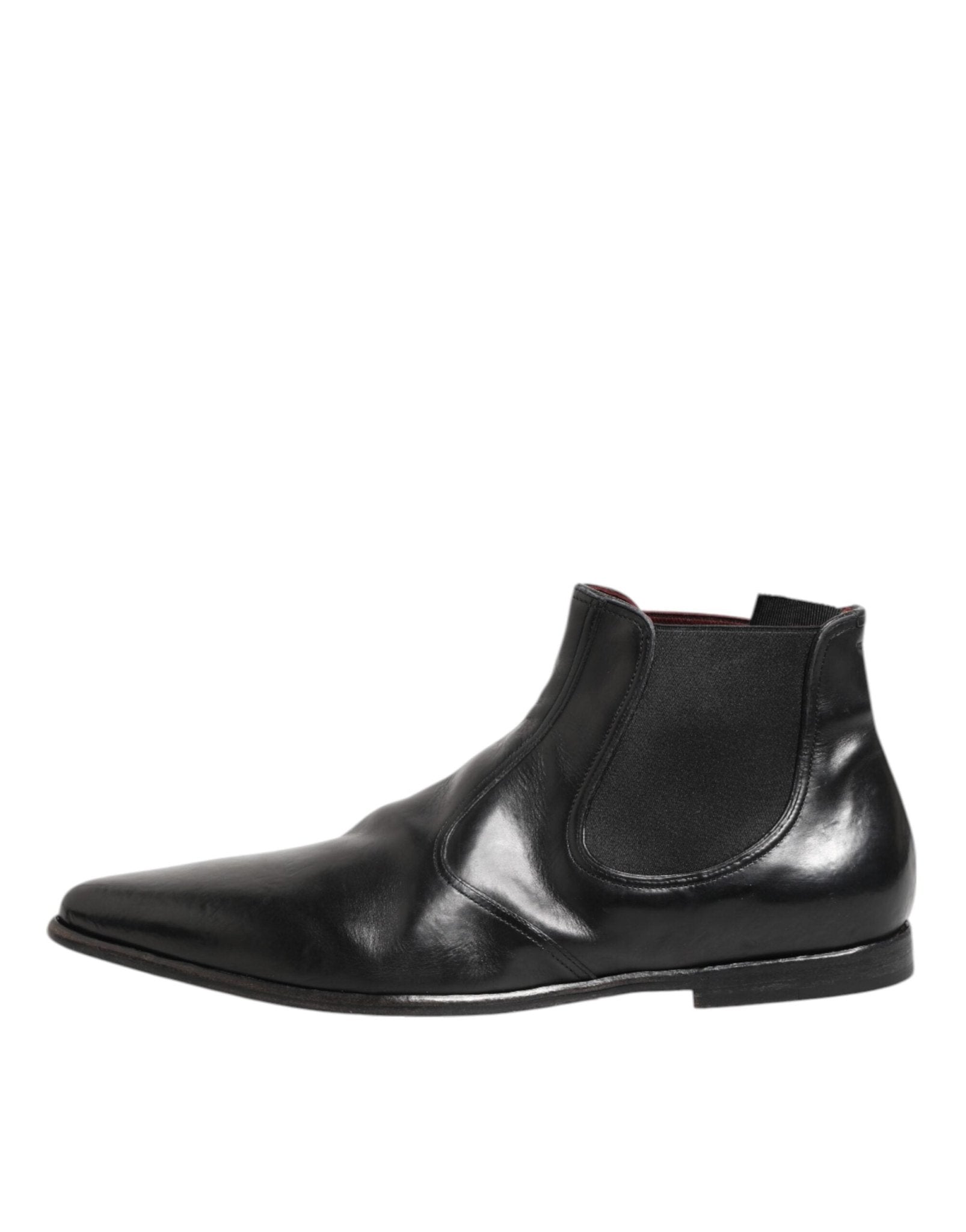Dolce & Gabbana Black Chelsea Slip On Men Ankle Boots Shoes - RIMODA