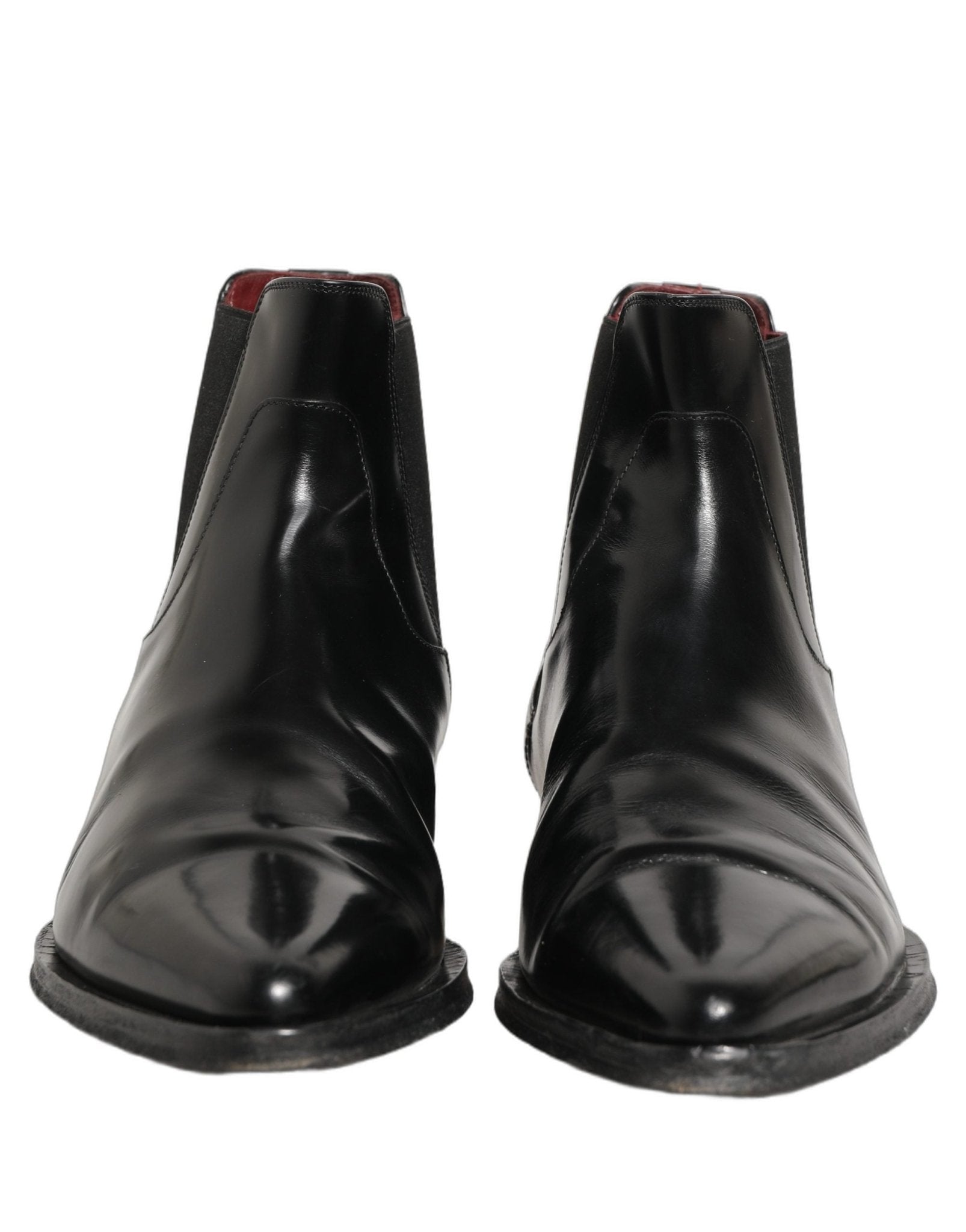 Dolce & Gabbana Black Chelsea Slip On Men Ankle Boots Shoes - RIMODA