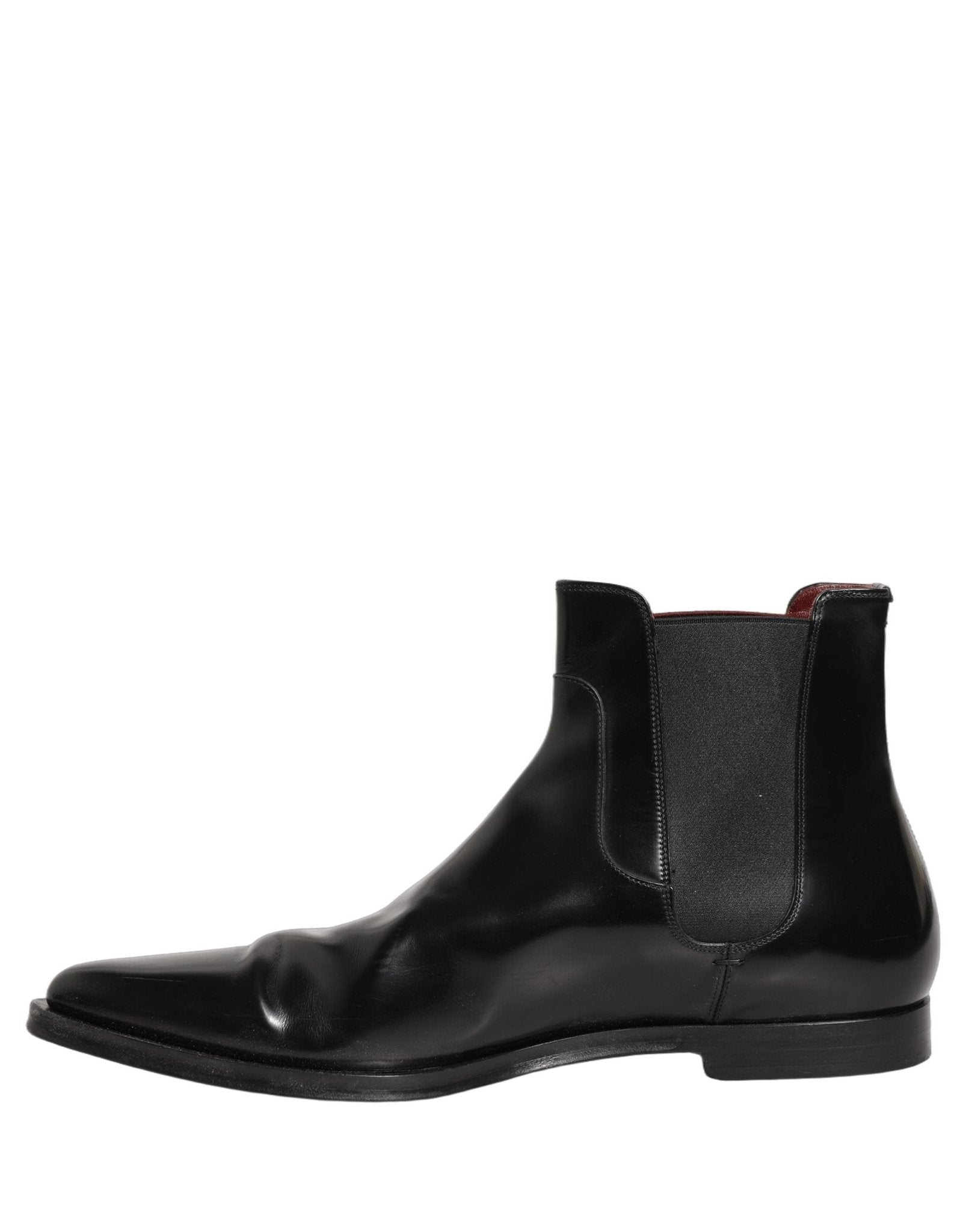 Dolce & Gabbana Black Chelsea Slip On Men Ankle Boots Shoes - RIMODA