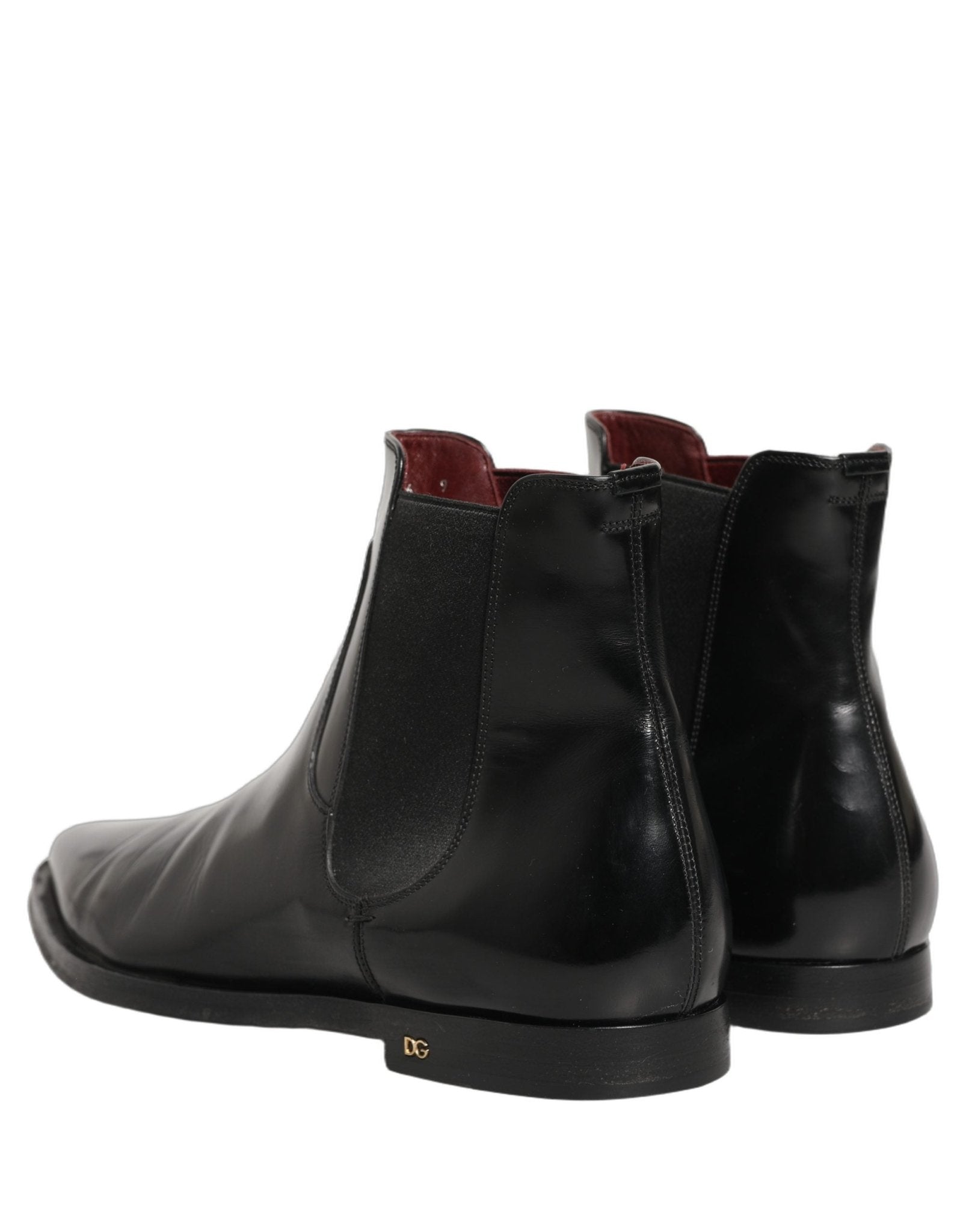 Dolce & Gabbana Black Chelsea Slip On Men Ankle Boots Shoes - RIMODA