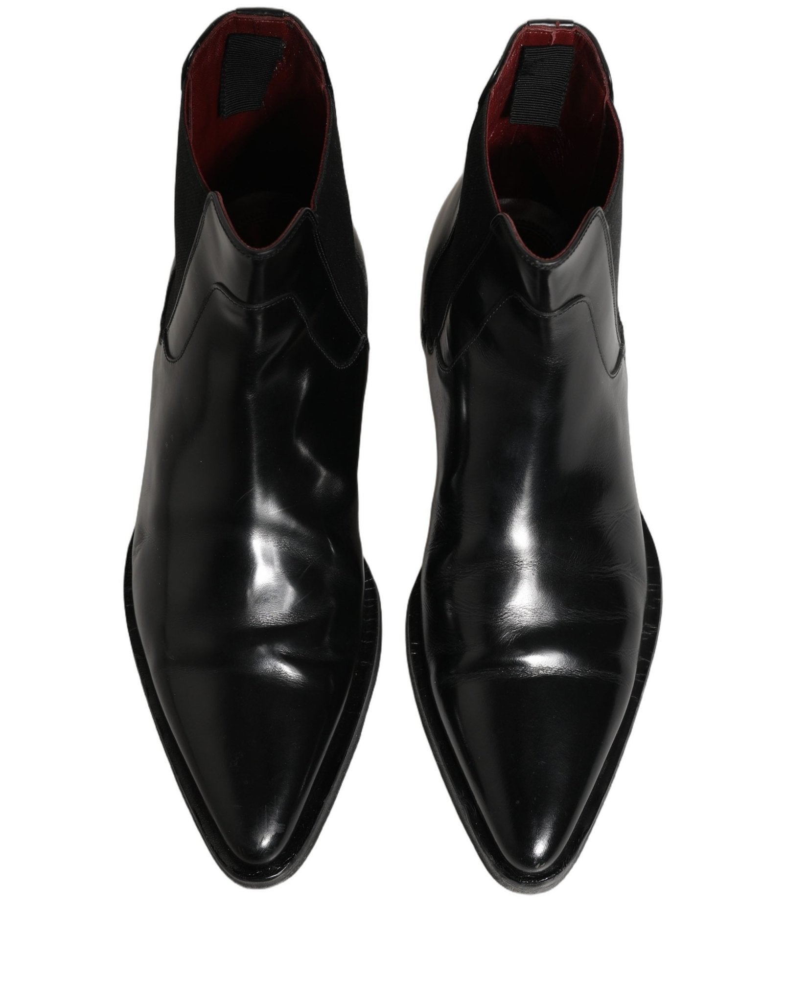 Dolce & Gabbana Black Chelsea Slip On Men Ankle Boots Shoes - RIMODA