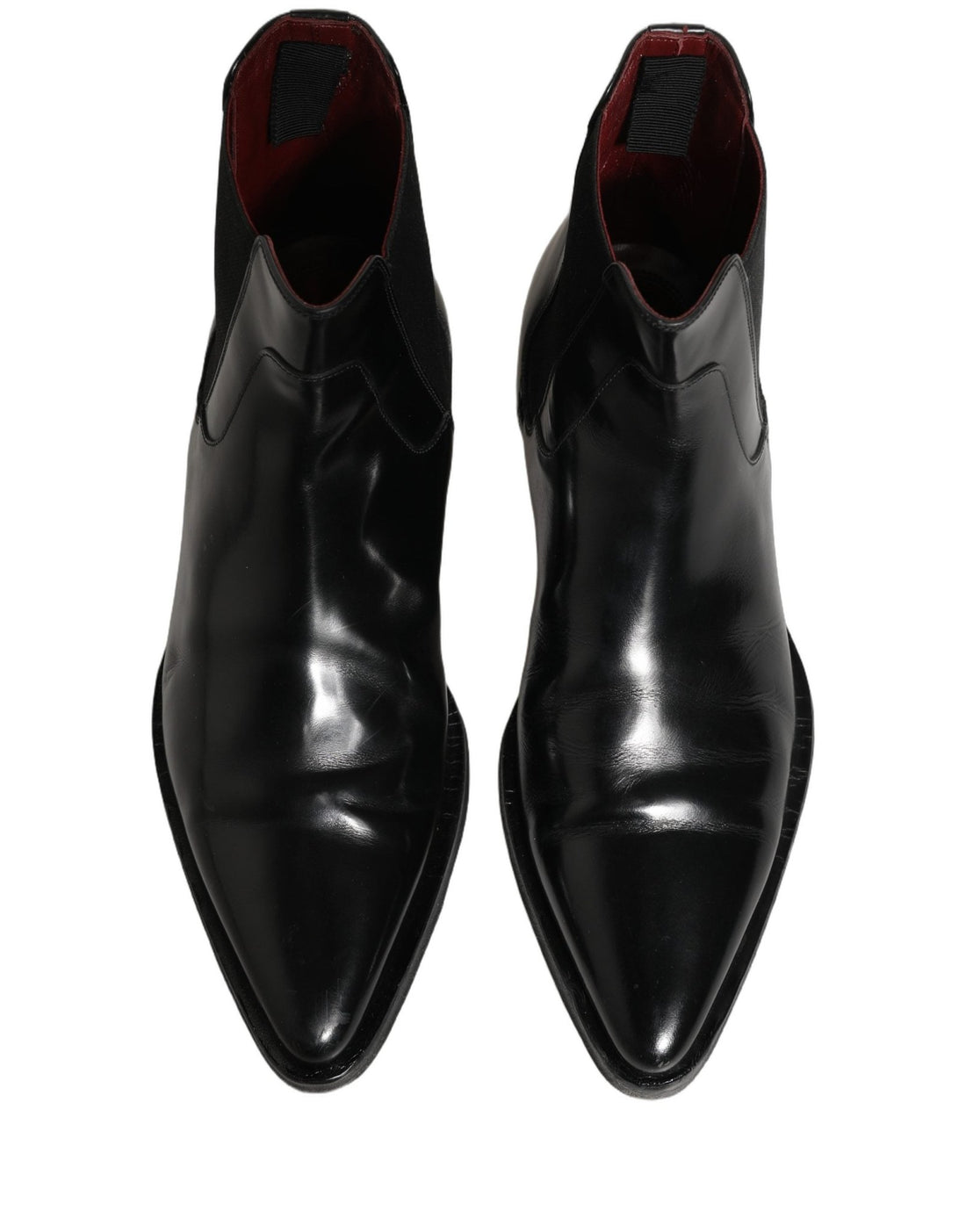 Dolce & Gabbana Black Chelsea Slip On Men Ankle Boots Shoes - RIMODA