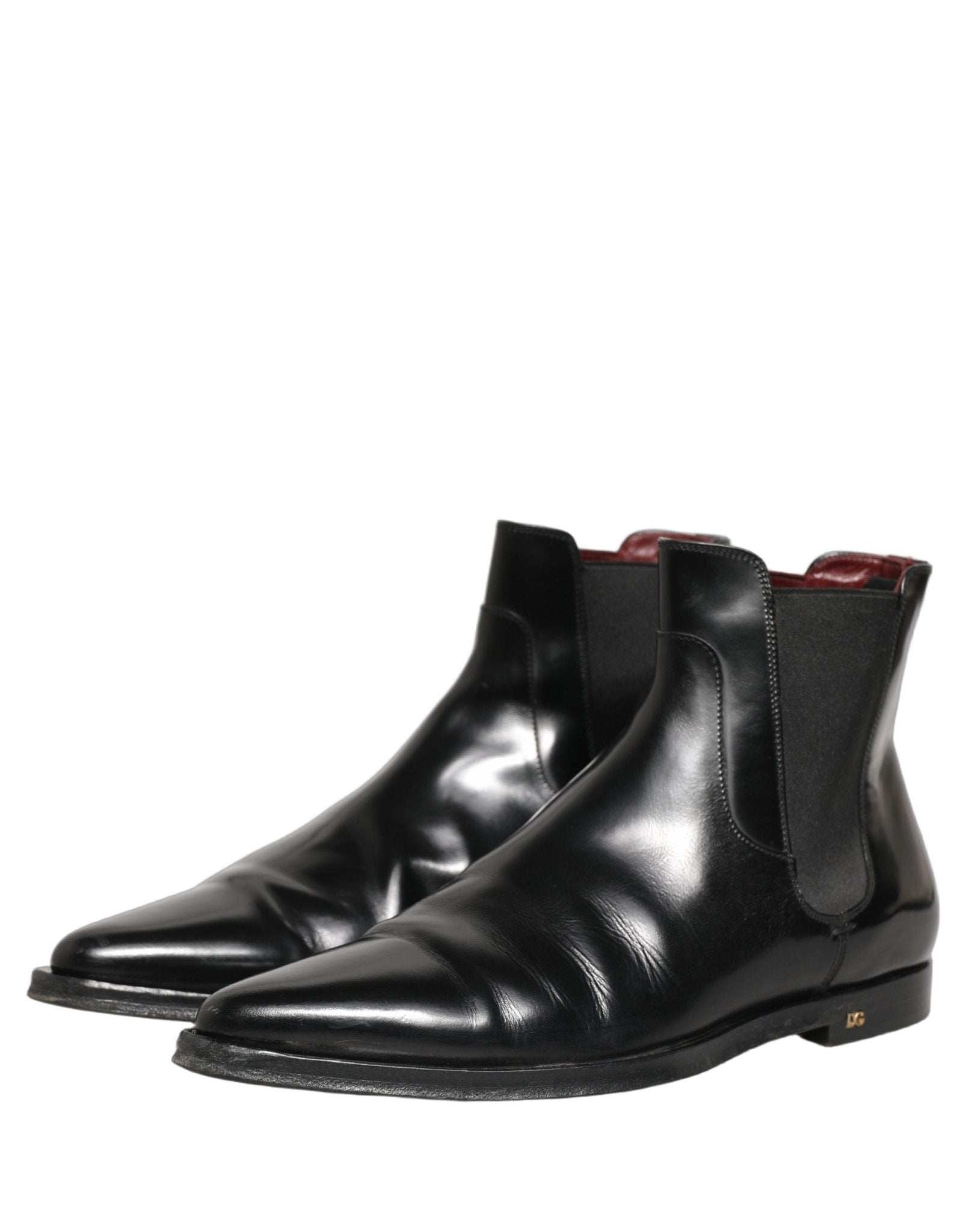 Dolce & Gabbana Black Chelsea Slip On Men Ankle Boots Shoes - RIMODA