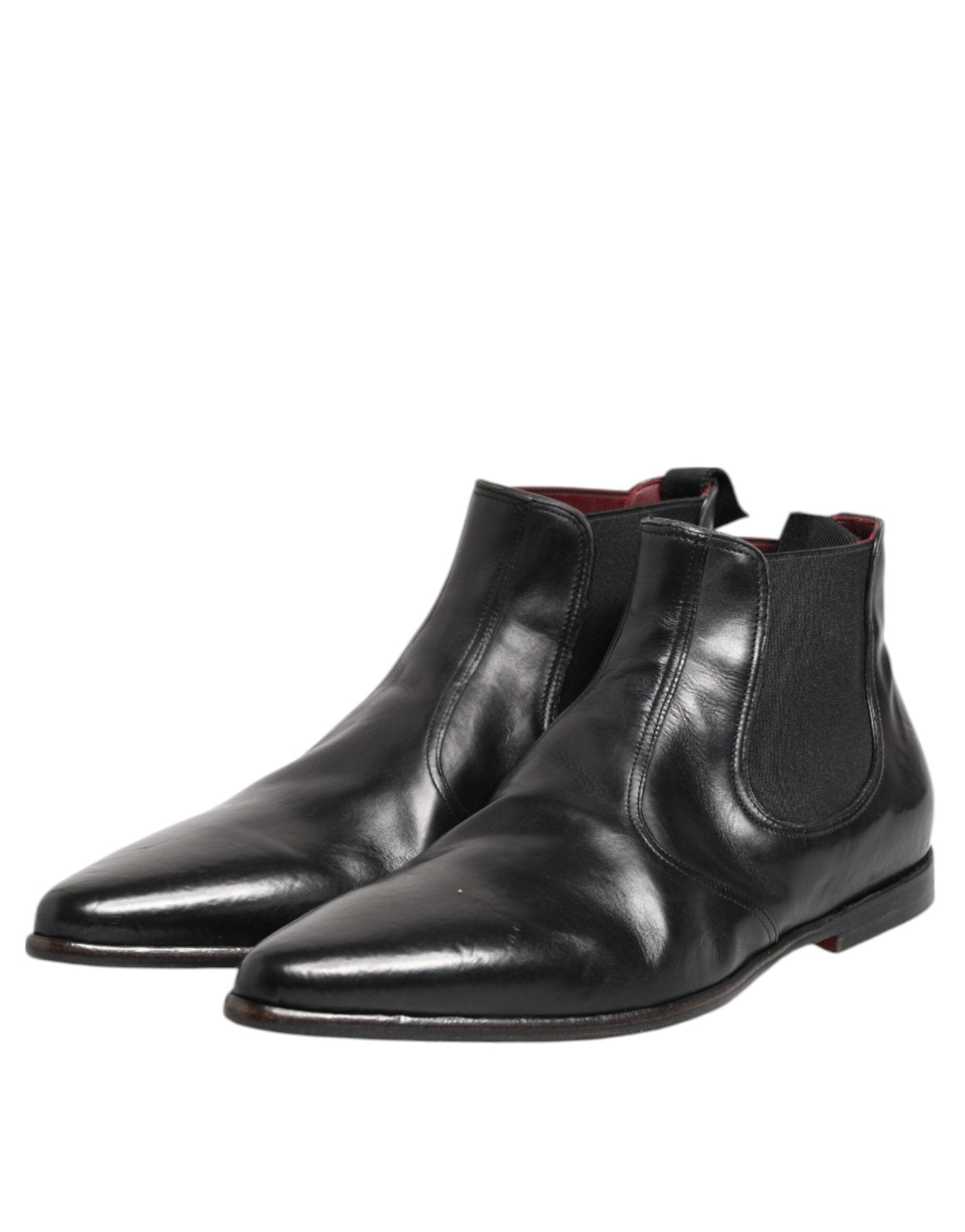 Dolce & Gabbana Black Chelsea Slip On Men Ankle Boots Shoes - RIMODA