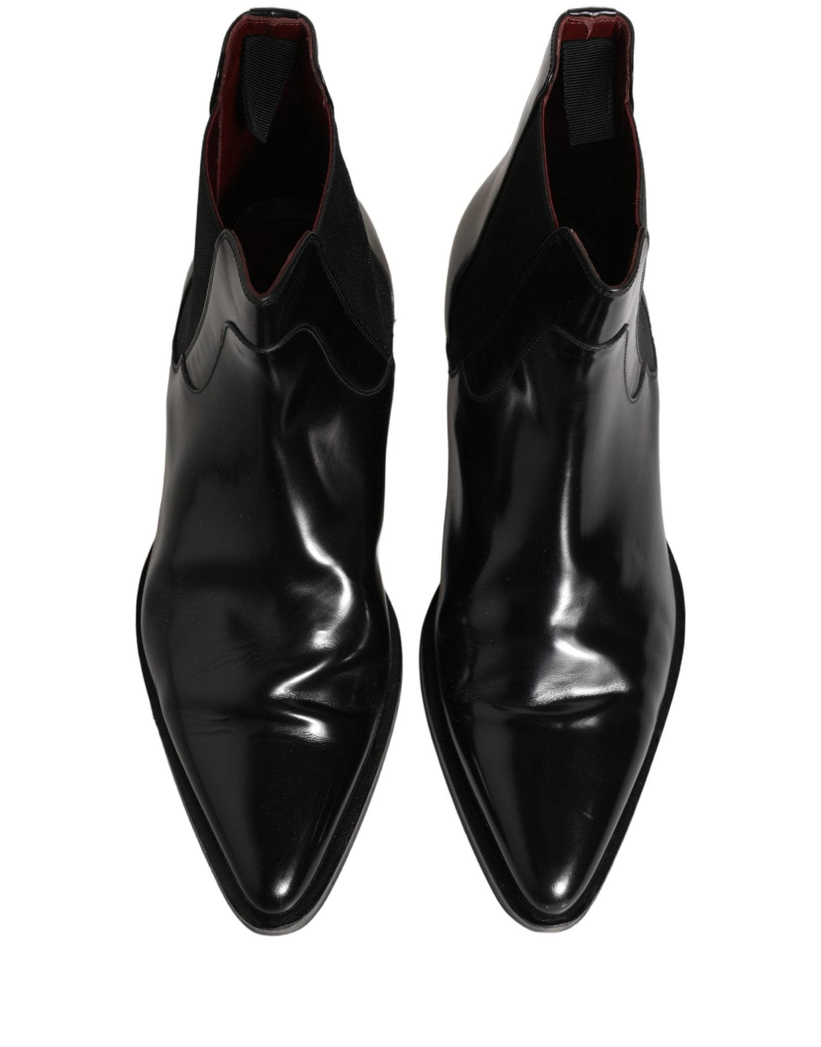 Dolce & Gabbana Black Chelsea Slip On Men Ankle Boots Shoes - RIMODA