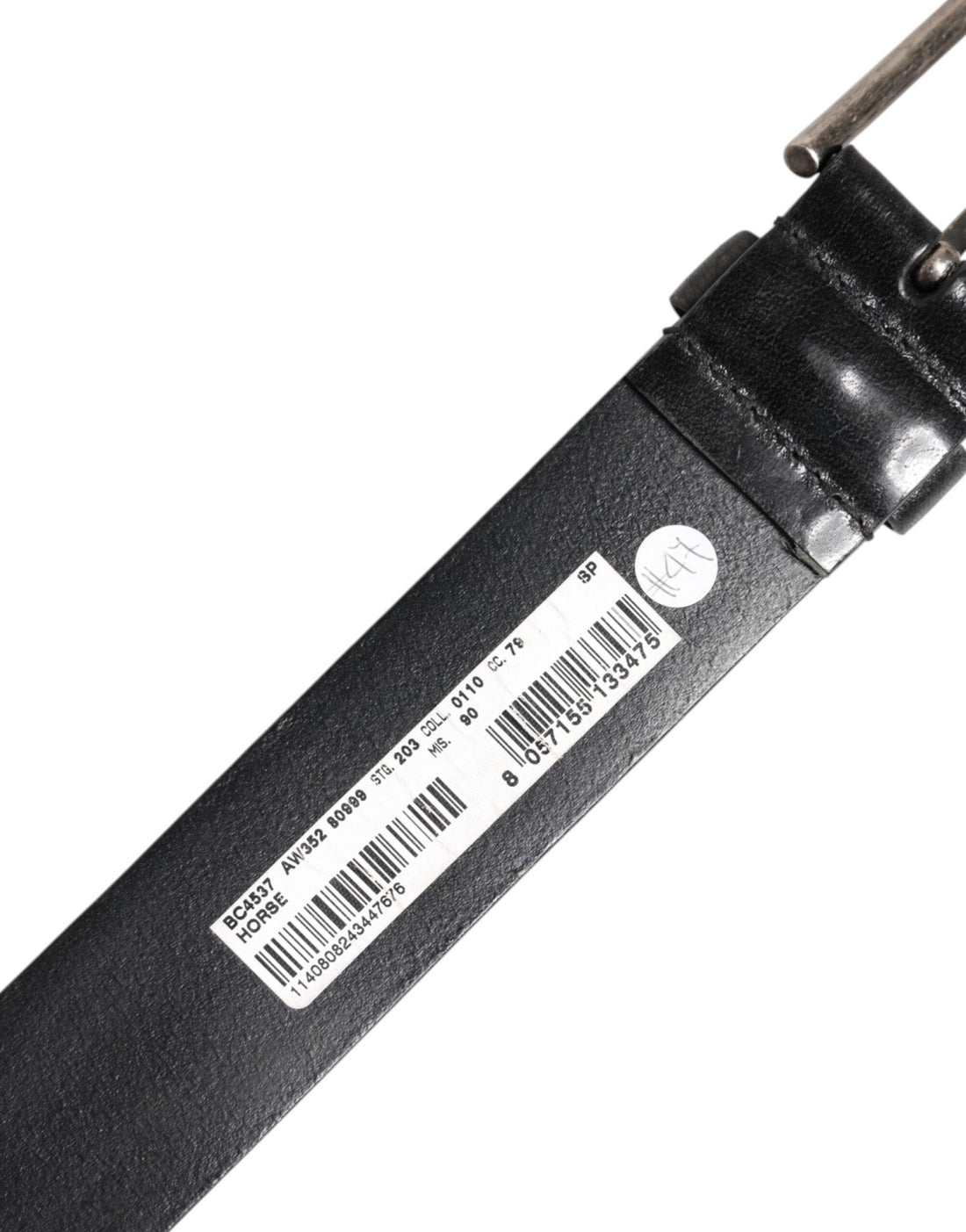 Dolce & Gabbana Black Classic Leather Metal Buckle Belt - RIMODA