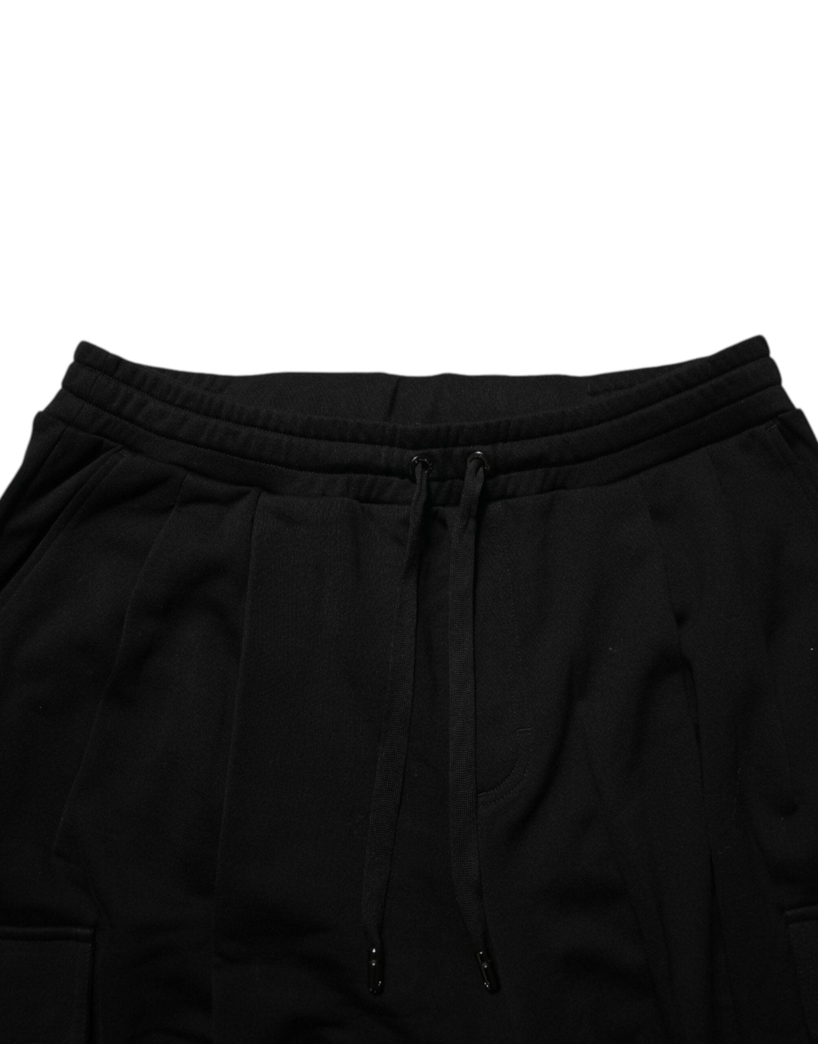 Dolce & Gabbana Black Cotton Blend Cargo Joggers Drawstring Pants - RIMODA