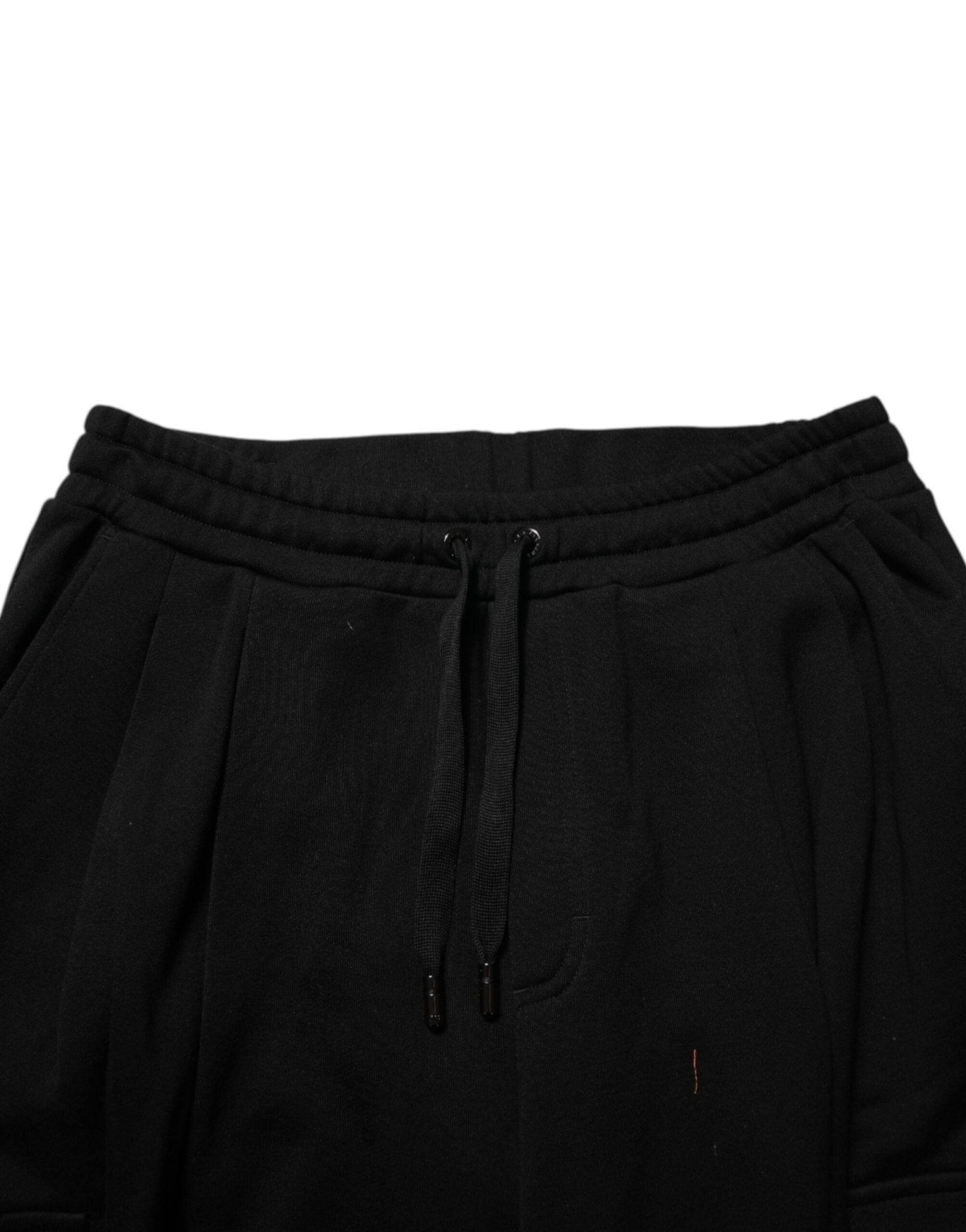 Dolce & Gabbana Black Cotton Blend Cargo Joggers Drawstring Pants - RIMODA