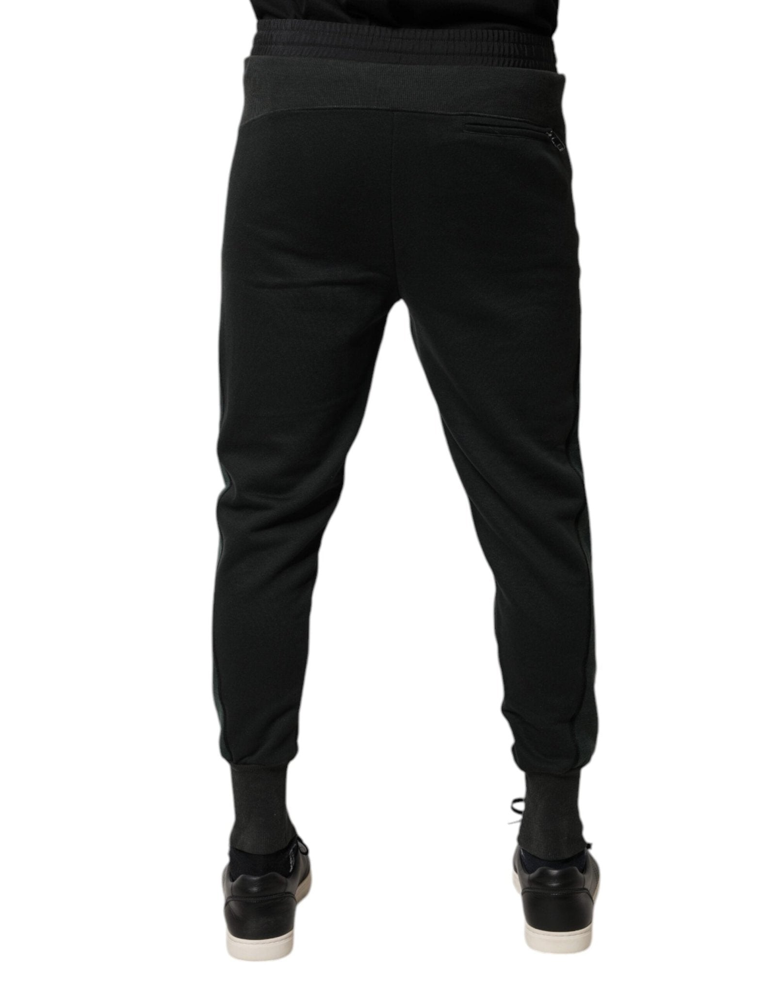 Dolce & Gabbana Black Cotton Blend Jogger Sweatpants Pants - RIMODA