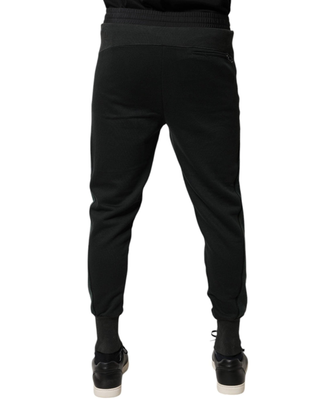 Dolce & Gabbana Black Cotton Blend Jogger Sweatpants Pants - RIMODA