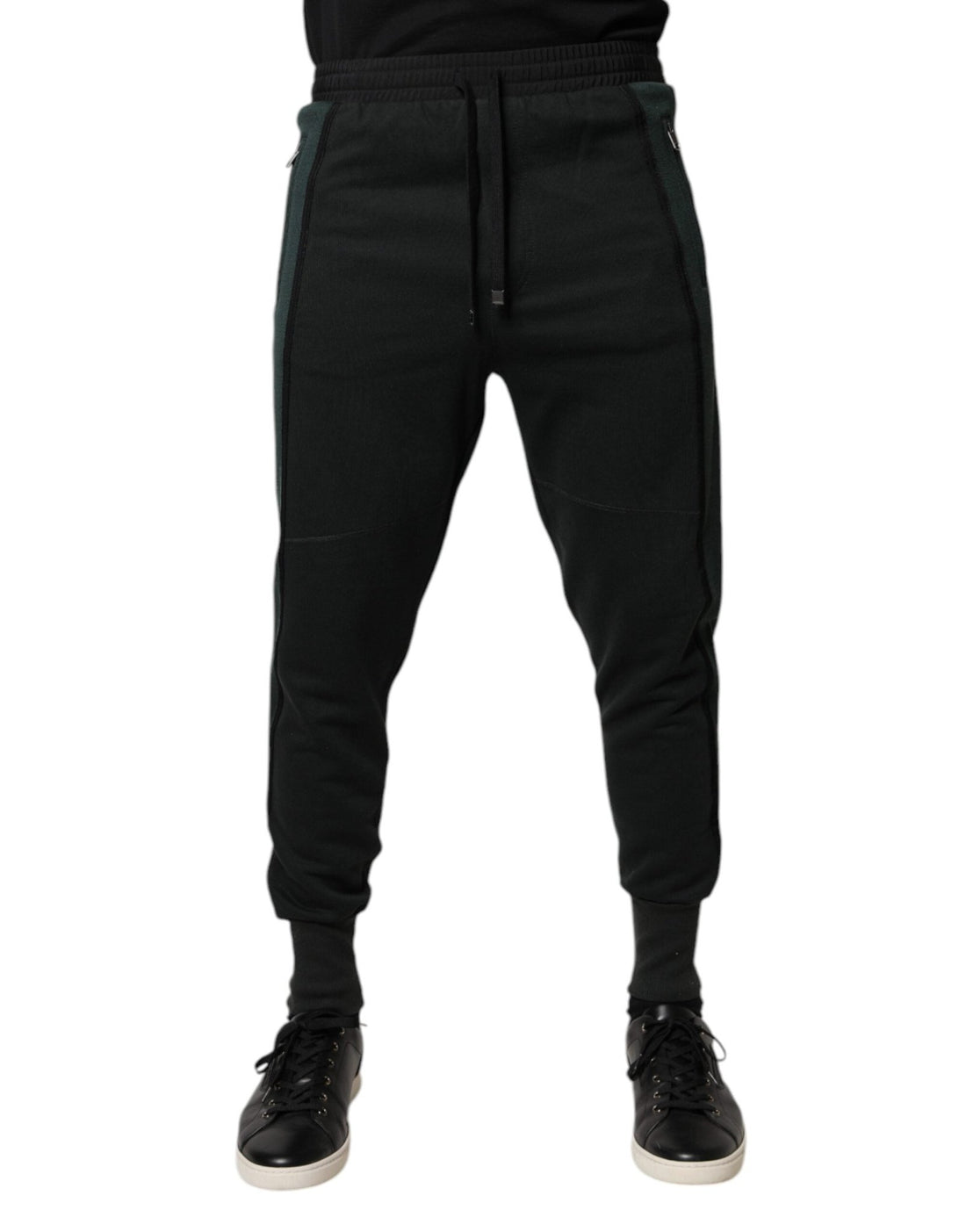 Dolce & Gabbana Black Cotton Blend Jogger Sweatpants Pants - RIMODA