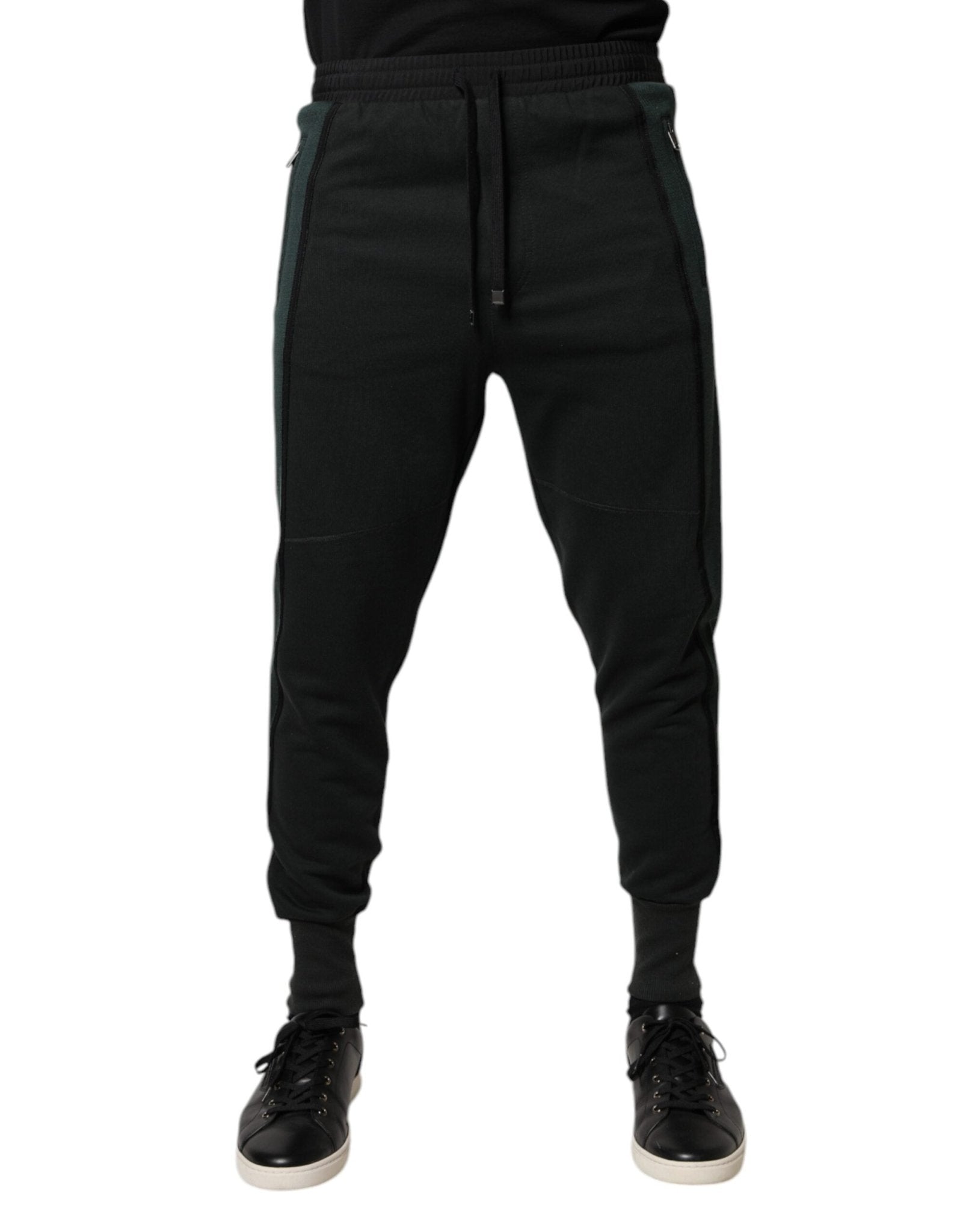 Dolce & Gabbana Black Cotton Blend Jogger Sweatpants Pants - RIMODA