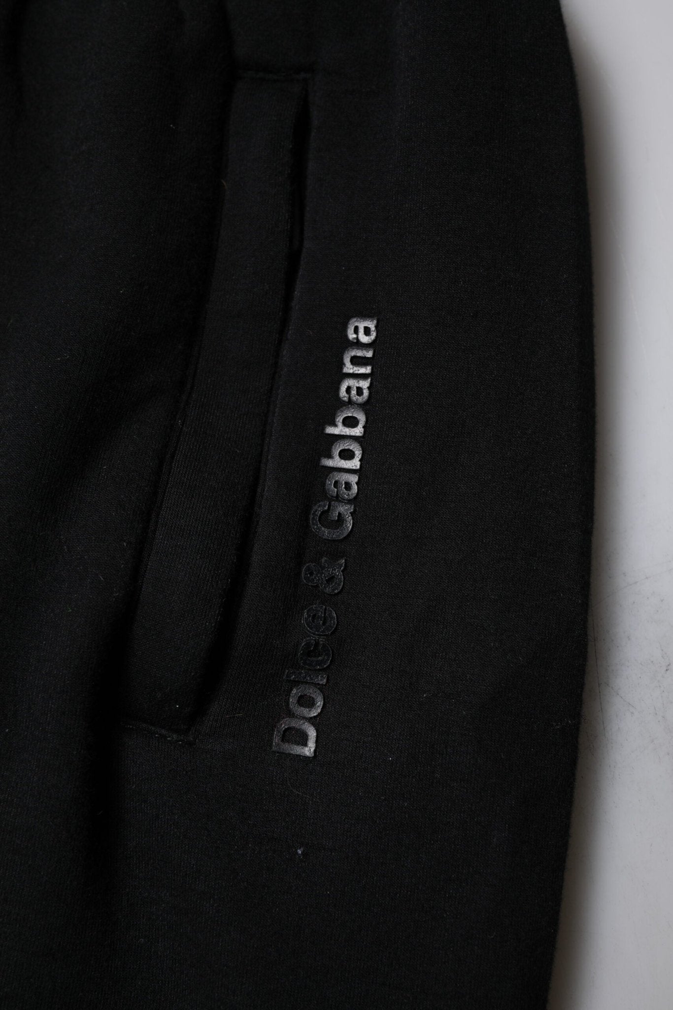 Dolce & Gabbana Black Cotton Blend Men Jogger Sweatpants Pants - RIMODA