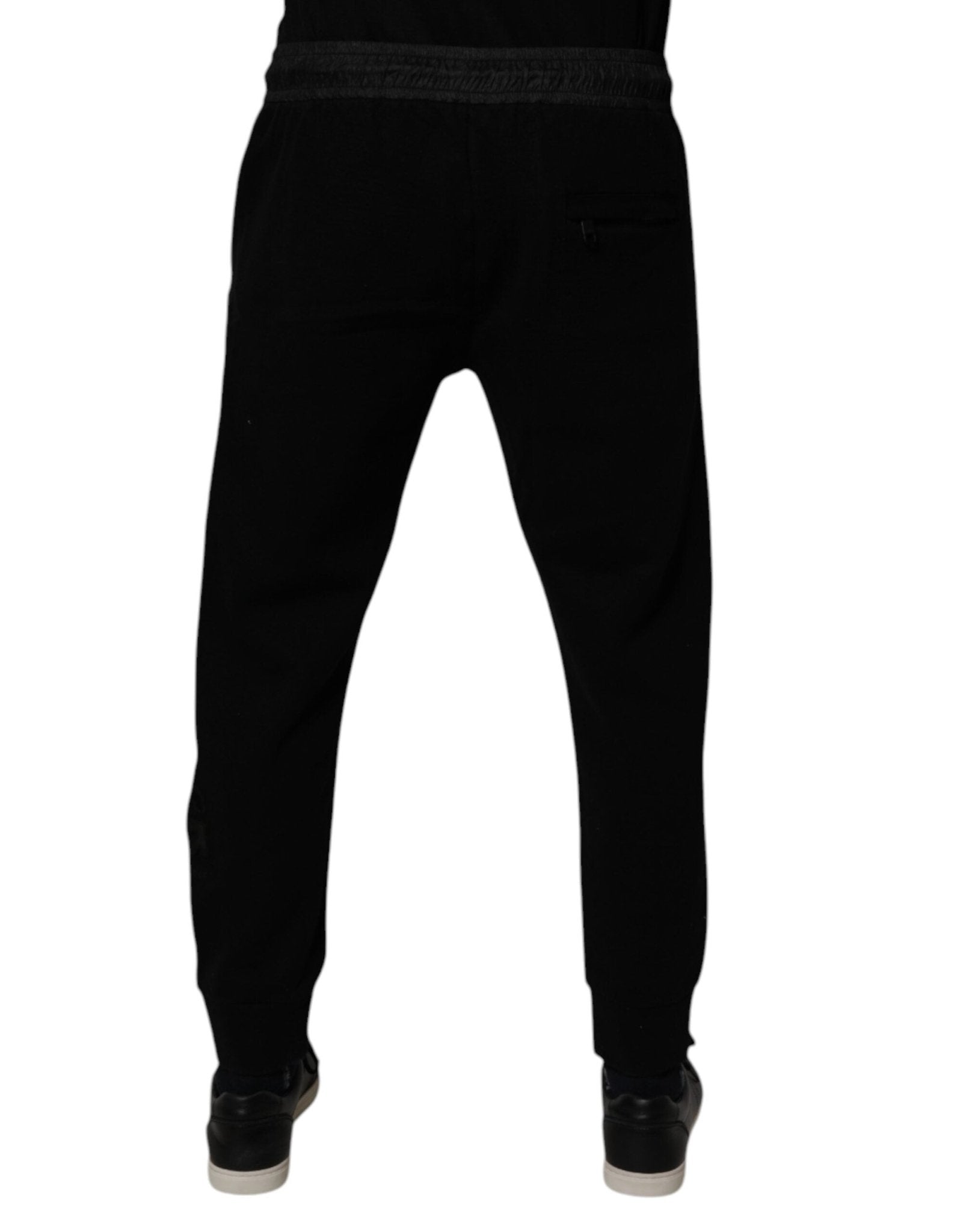 Dolce & Gabbana Black Cotton Blend Men Jogger Sweatpants Pants - RIMODA