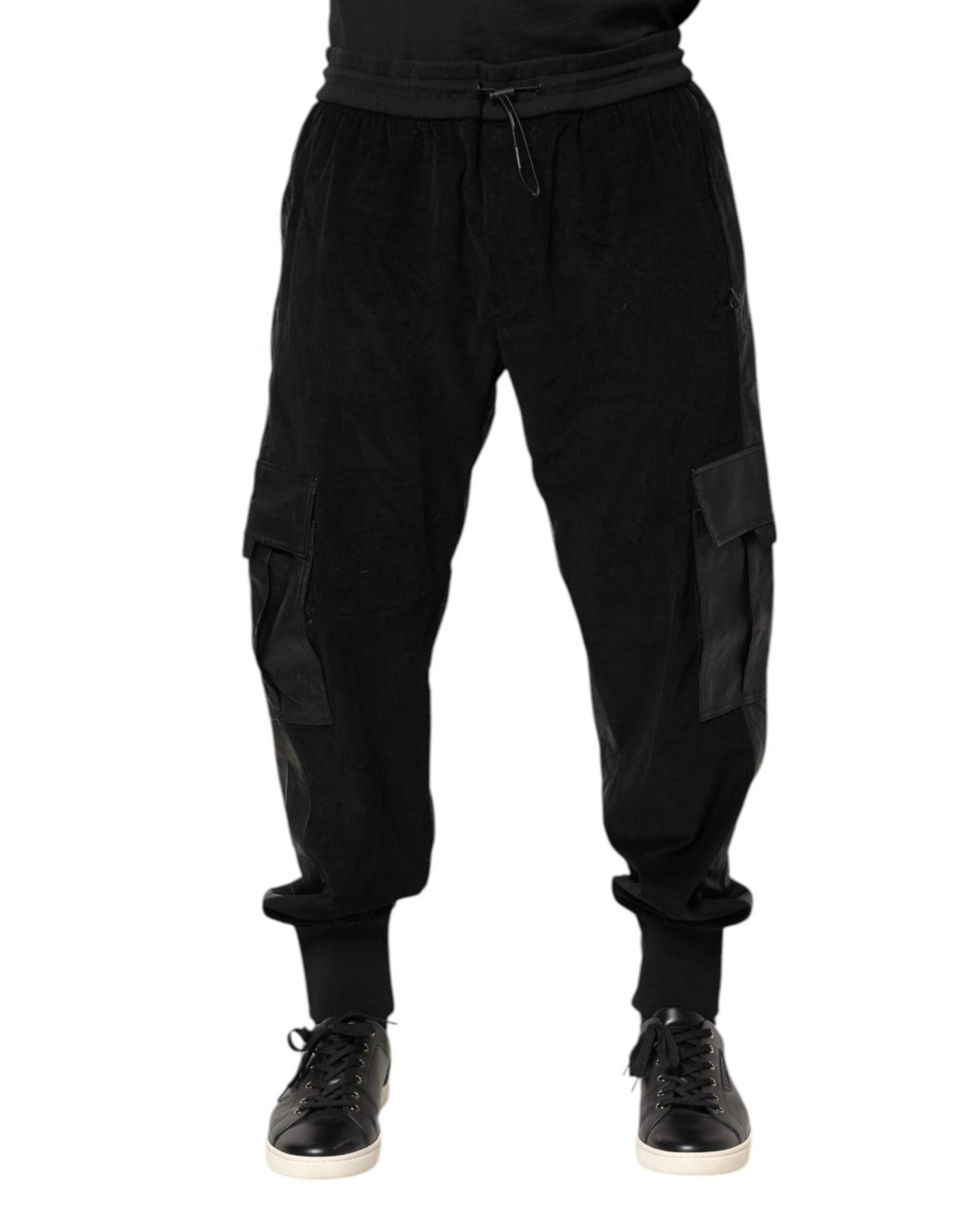 Dolce & Gabbana Black Cotton Cargo Jogger Sweatpants Pants - RIMODA