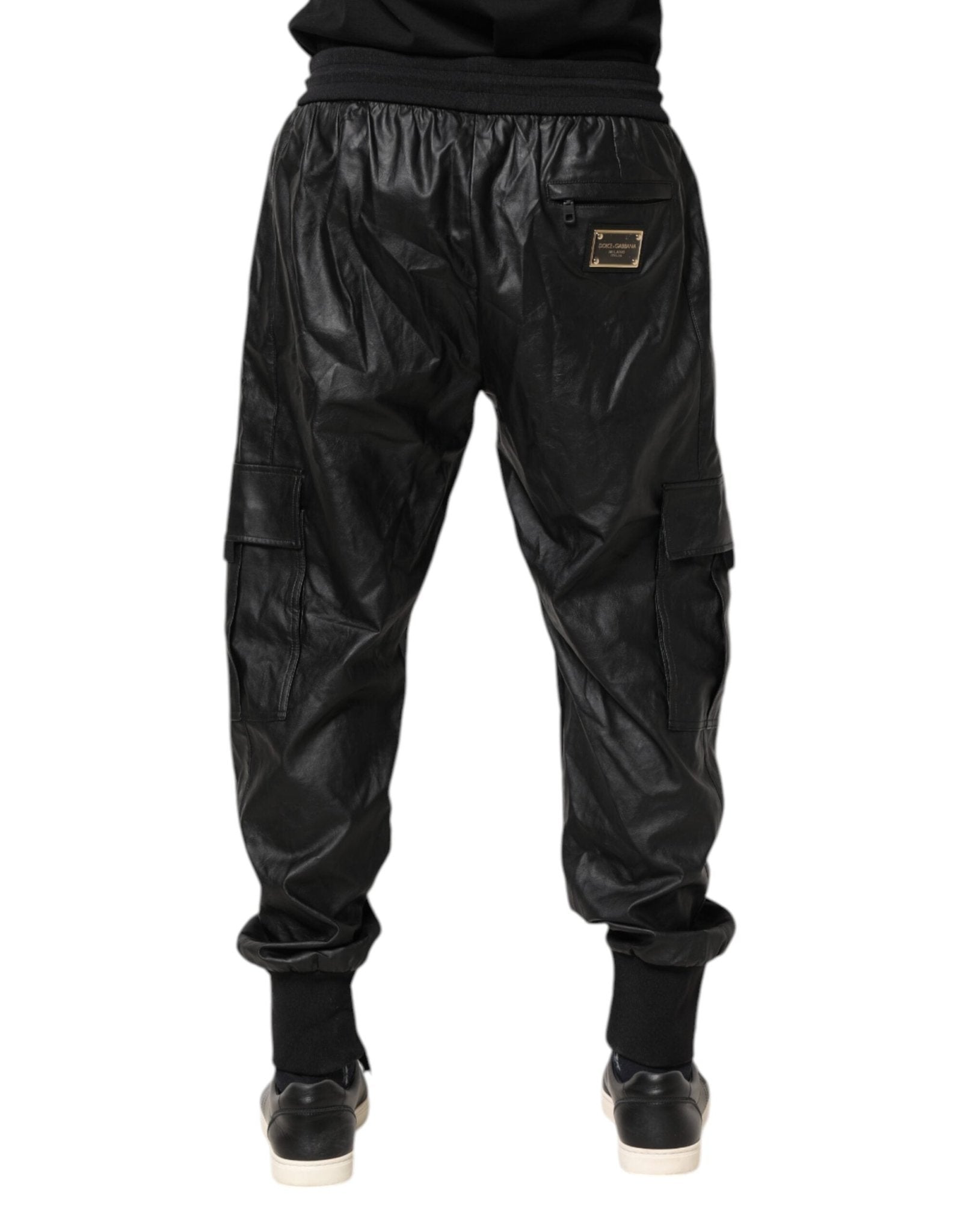 Dolce & Gabbana Black Cotton Cargo Jogger Sweatpants Pants - RIMODA