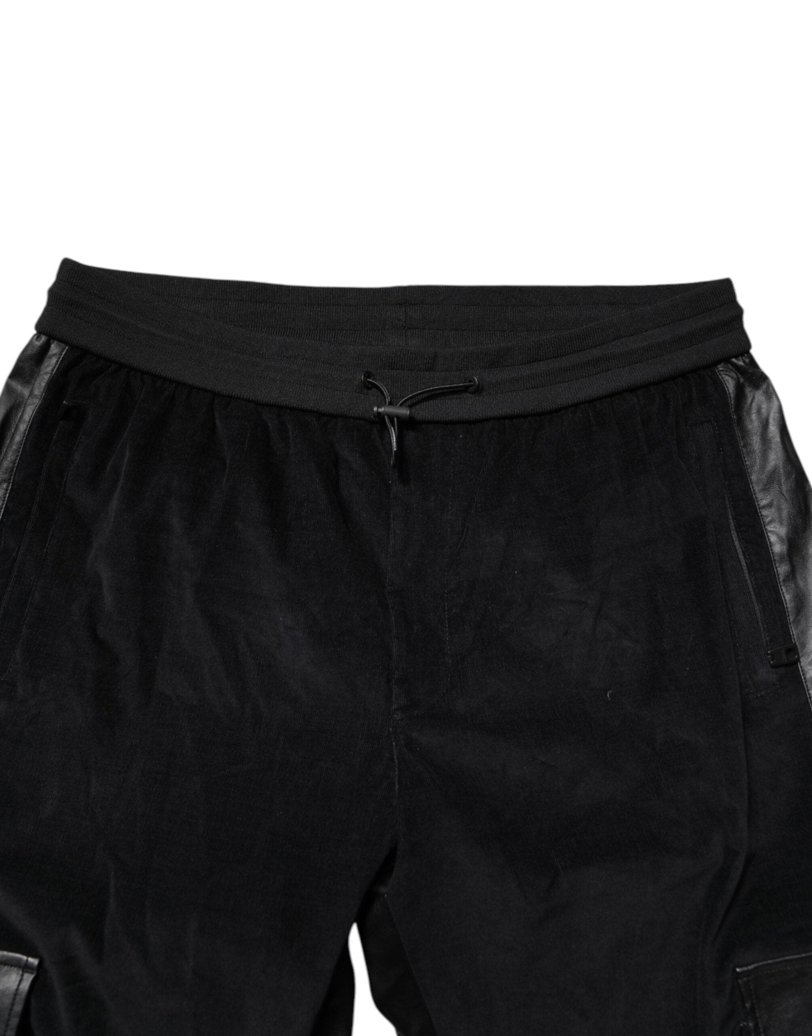 Dolce & Gabbana Black Cotton Cargo Jogger Sweatpants Pants - RIMODA