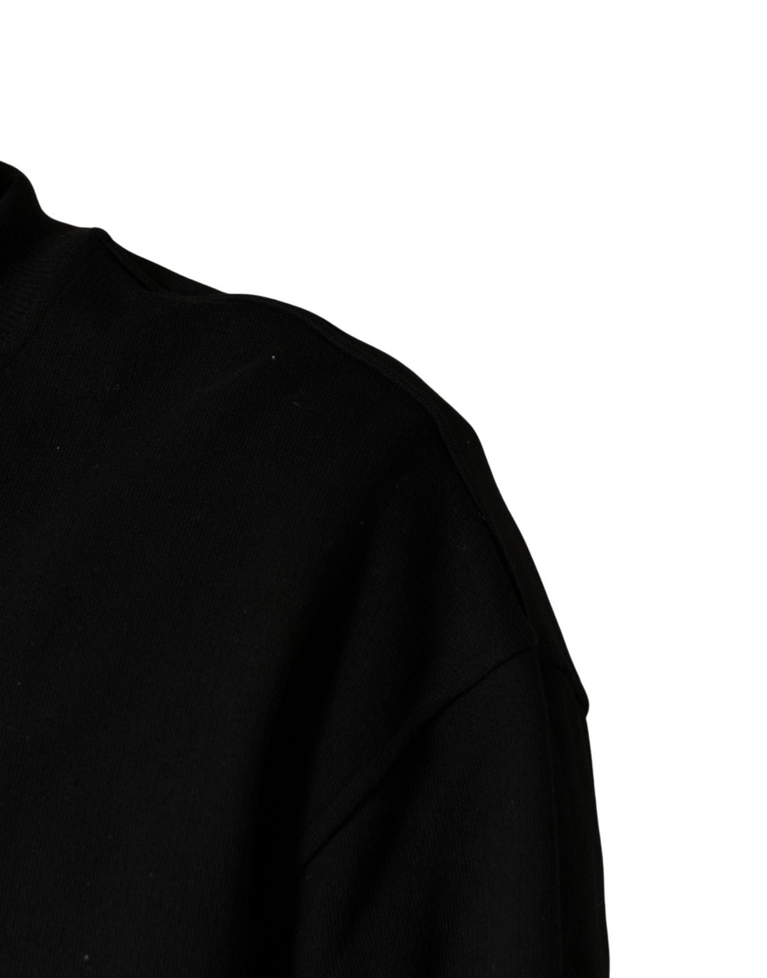 Dolce & Gabbana Black Cotton Crew Neck Sweatshirt Sweater - RIMODA