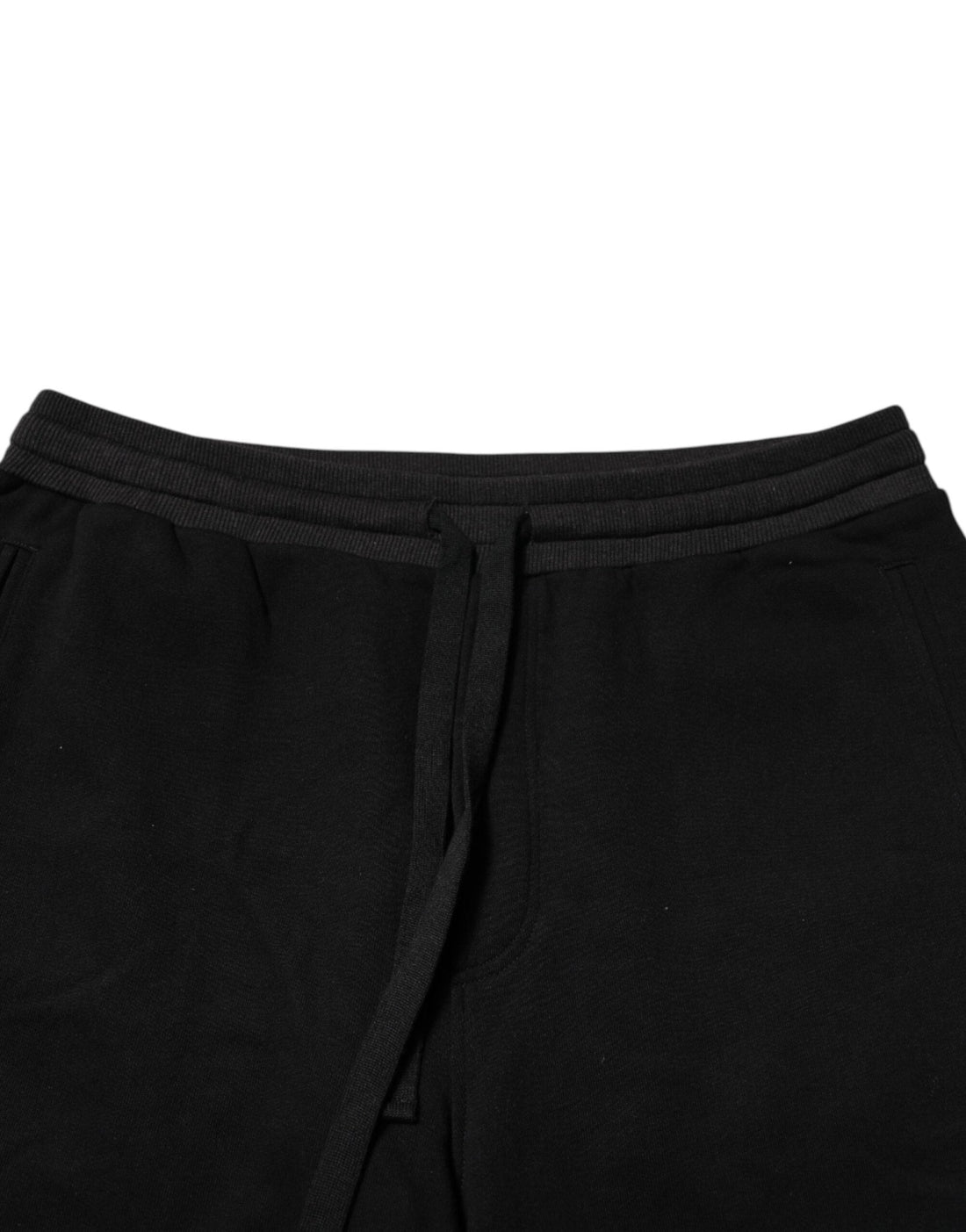 Dolce & Gabbana Black Cotton Crown Jogger Sweatpants Pants - RIMODA