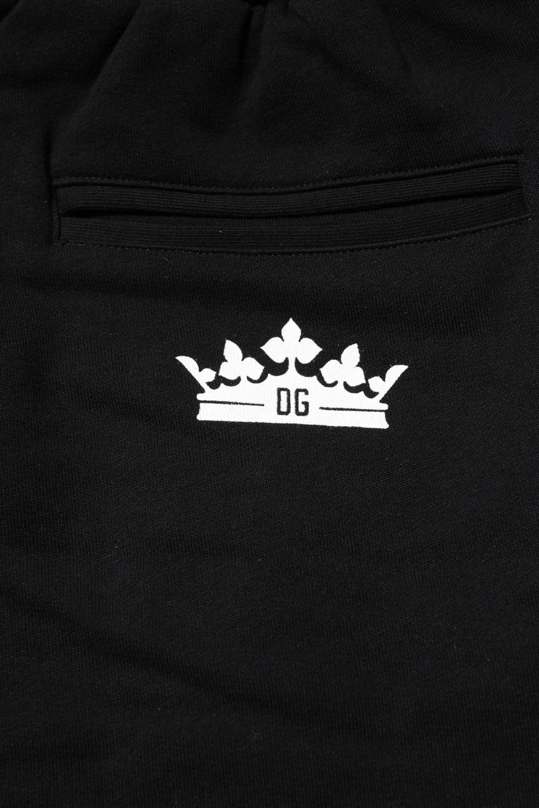 Dolce & Gabbana Black Cotton Crown Jogger Sweatpants Pants - RIMODA