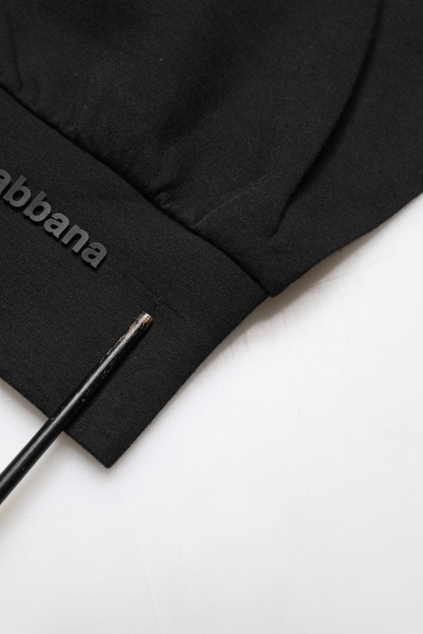 Dolce & Gabbana Black Cotton DG Men CrewNeck Pullover Sweater - RIMODA