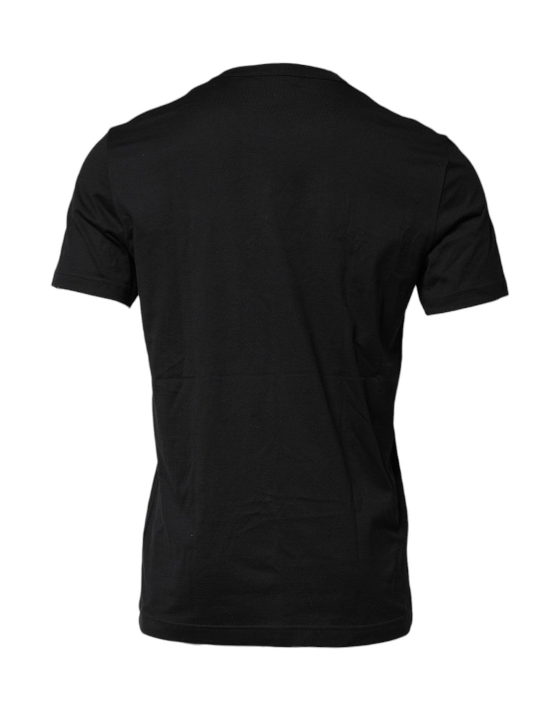 Dolce & Gabbana Black Cotton Embroidered Crew Neck T-shirt - RIMODA