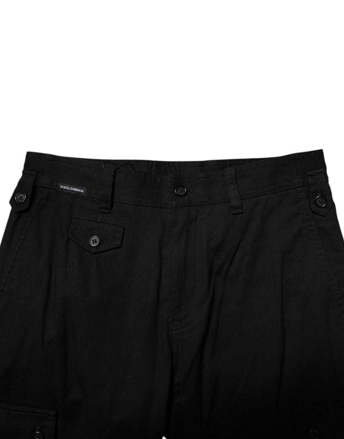 Dolce & Gabbana Black Cotton Formal Men Cropped Pants - RIMODA