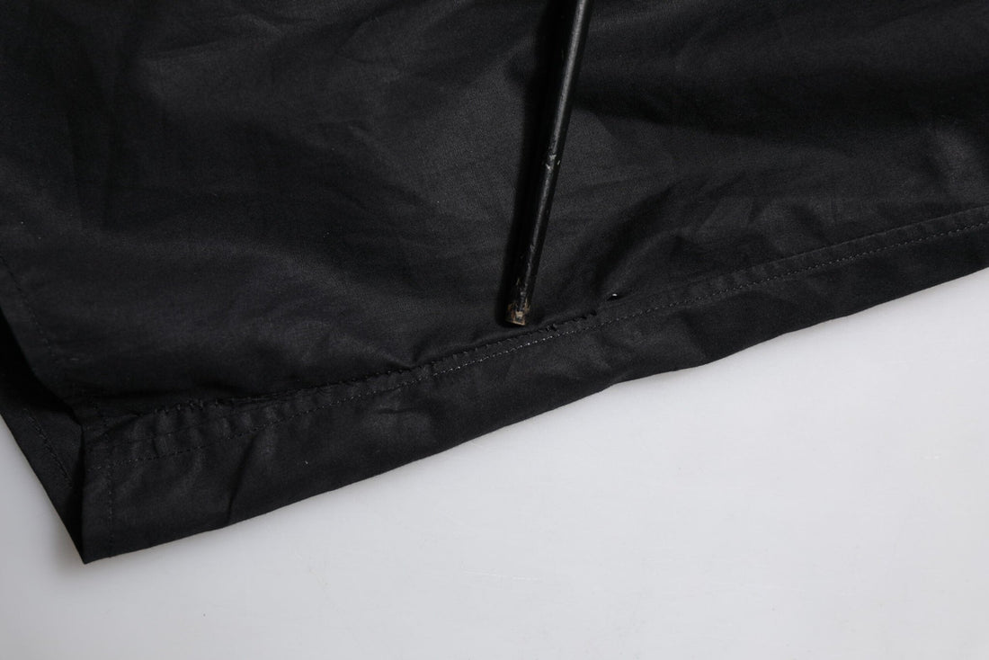 Dolce & Gabbana Black Cotton GOLD Long Sleeves Dress Shirt - RIMODA