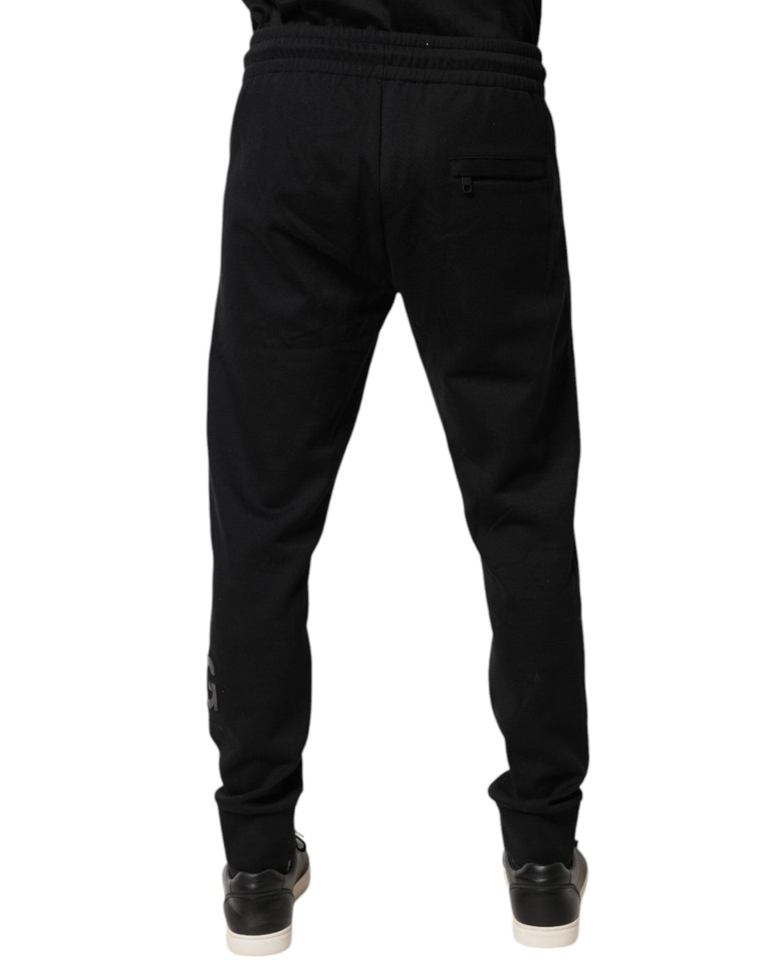 Dolce & Gabbana Black Cotton Jogger Jogging Pants - RIMODA