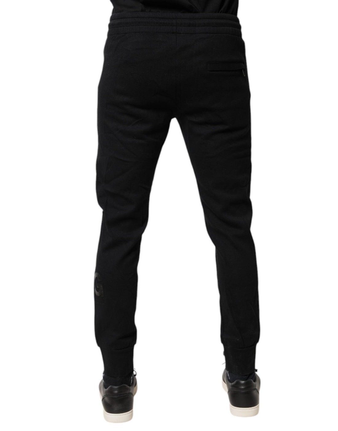 Dolce & Gabbana Black Cotton Jogger Jogging Pants - RIMODA